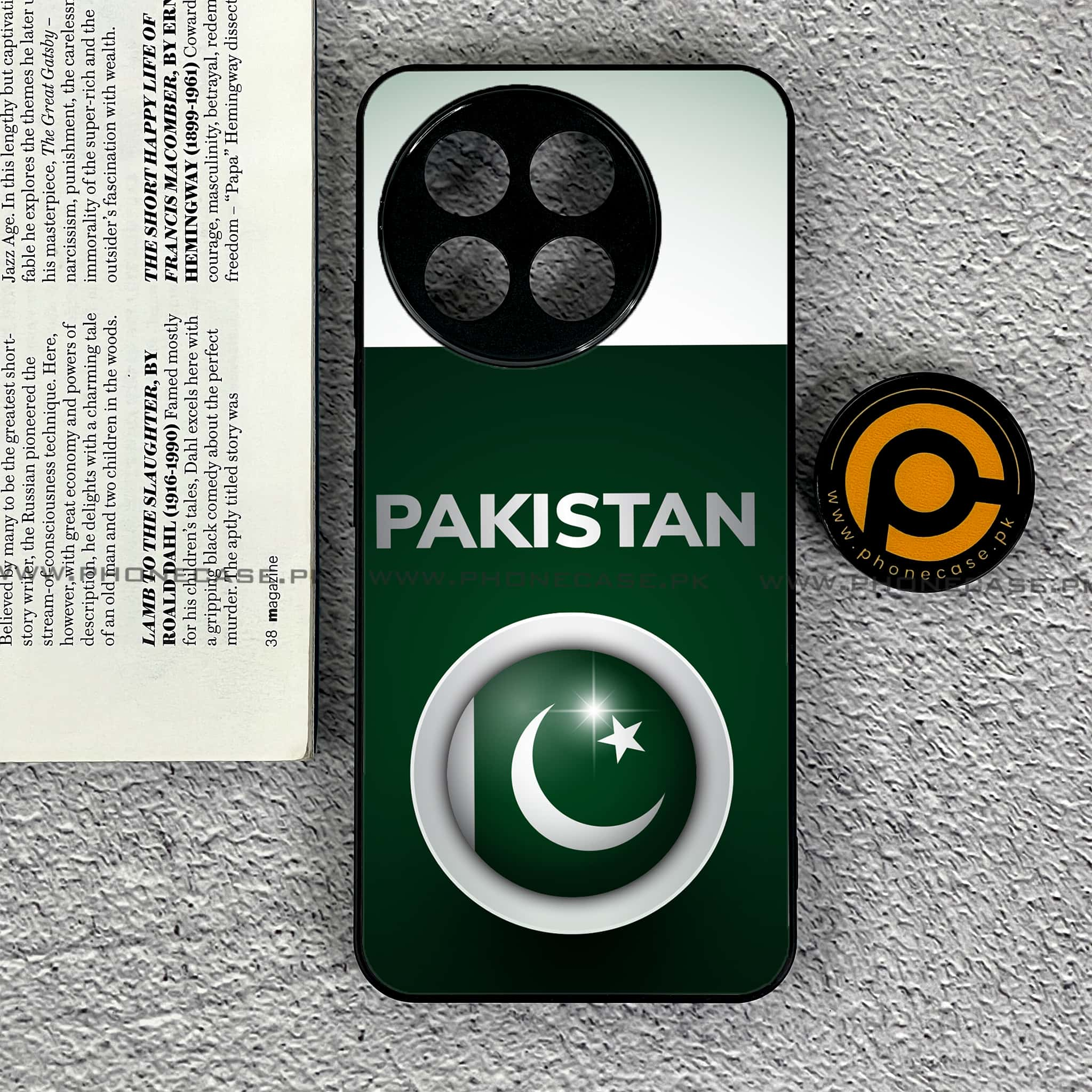 Tecno Spark 30 Pro - Pakistani Flag Series - Premium Printed Glass soft Bumper shock Proof Case