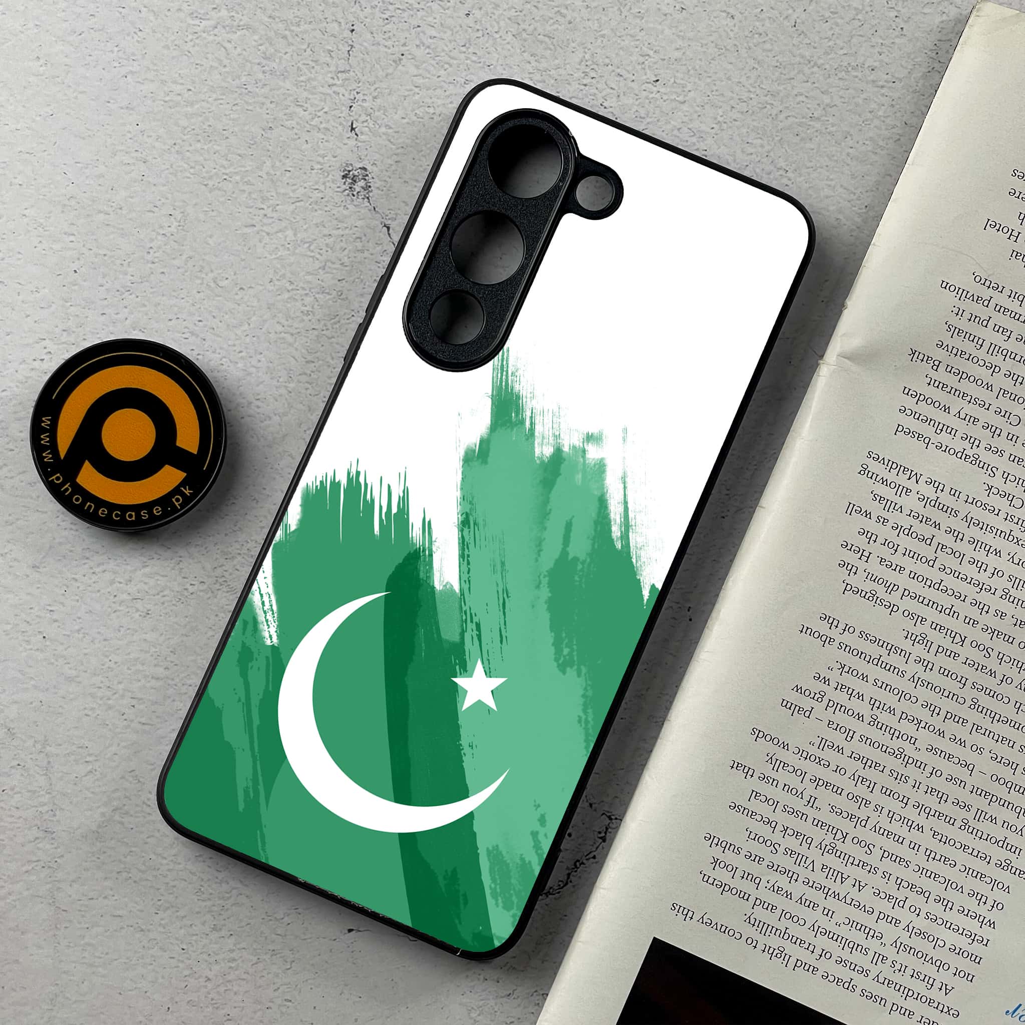 Vivo Y04 - Pakistani Flag Series - Premium Metal Printed Soft Bumper Shockproof Case