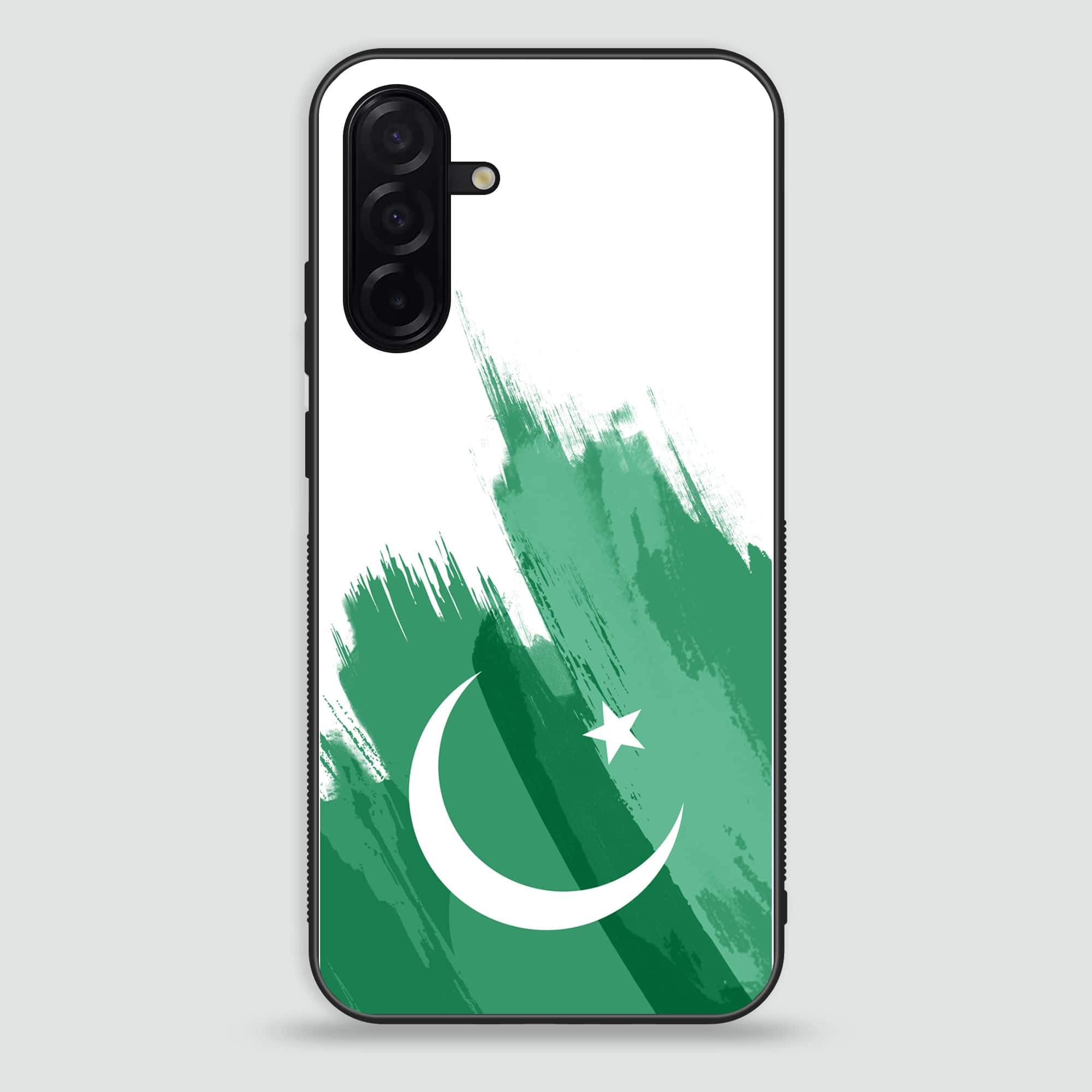 Samsung Galaxy A26 - Pakistani Flag Series - Premium Printed Glass soft Bumper shock Proof Case