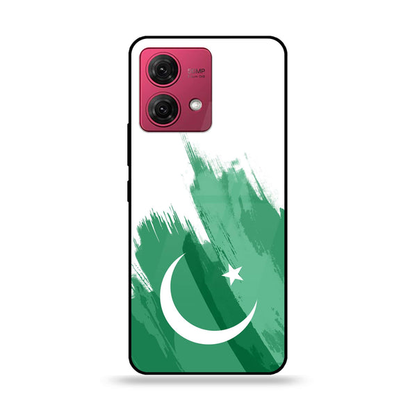 Motorola Moto G84 - Pakistani Flag Series Design  - Premium Printed Glass soft Bumper shock Proof Case  CS-42241