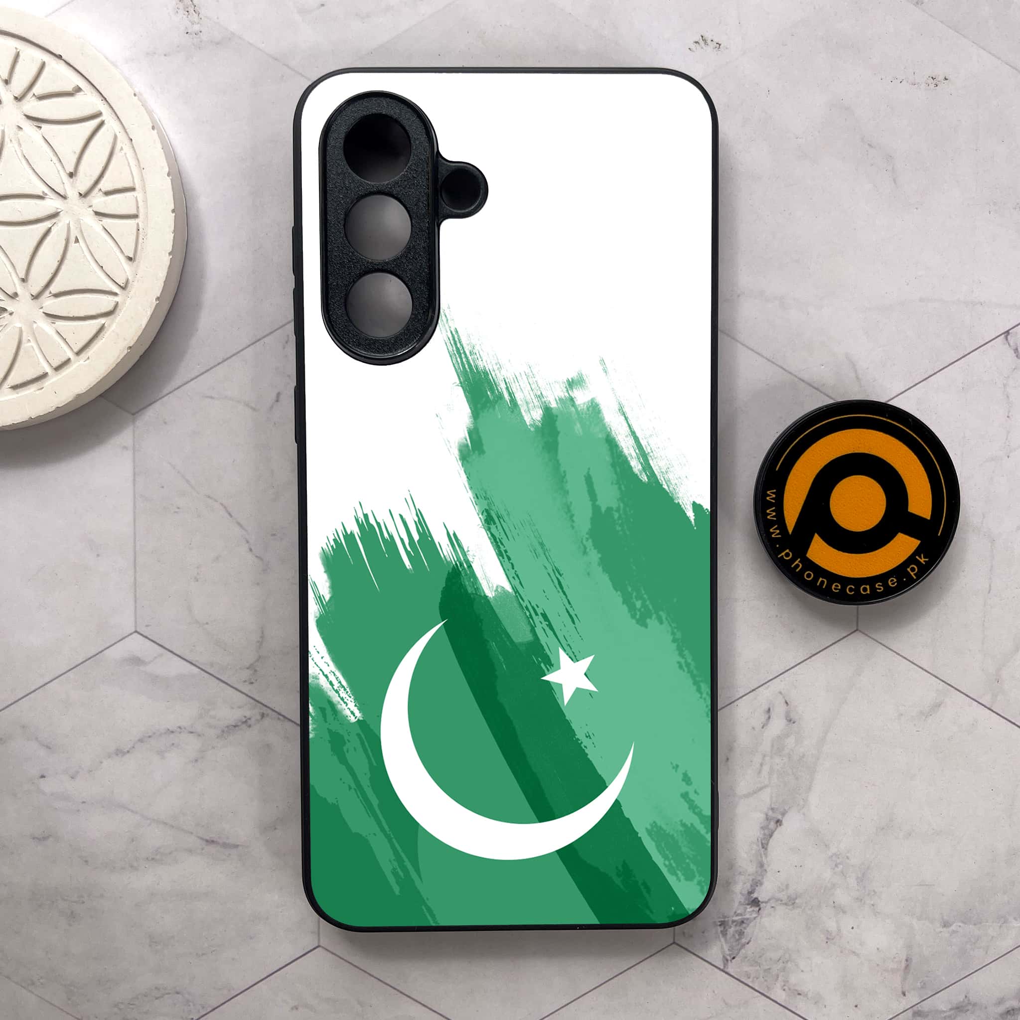 Samsung Galaxy A26 5G - Pakistani Flag Series - Premium Metal Printed soft Bumper shock Proof Case