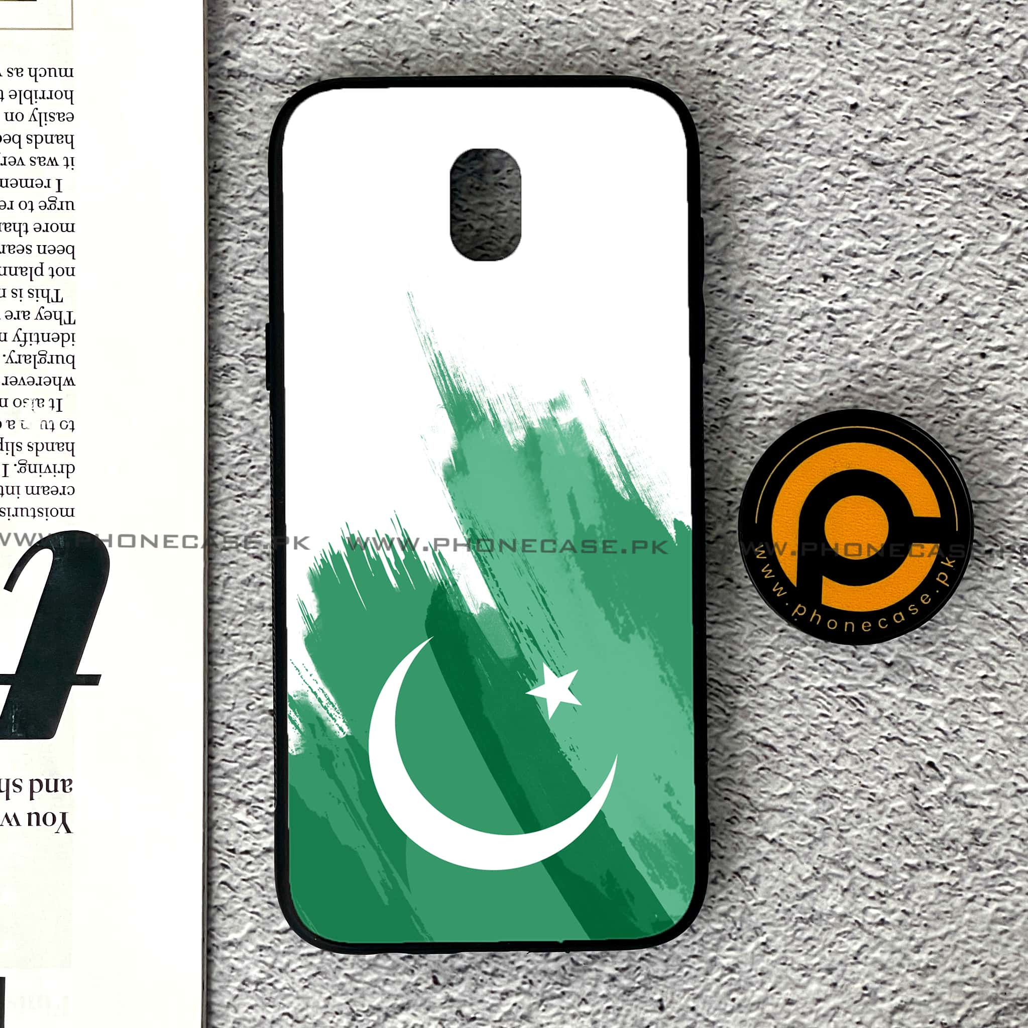 Samsung Galaxy J5 Pro 2017 - Pakistani Flag Series - Premium Printed Metal soft Bumper shock Proof Case