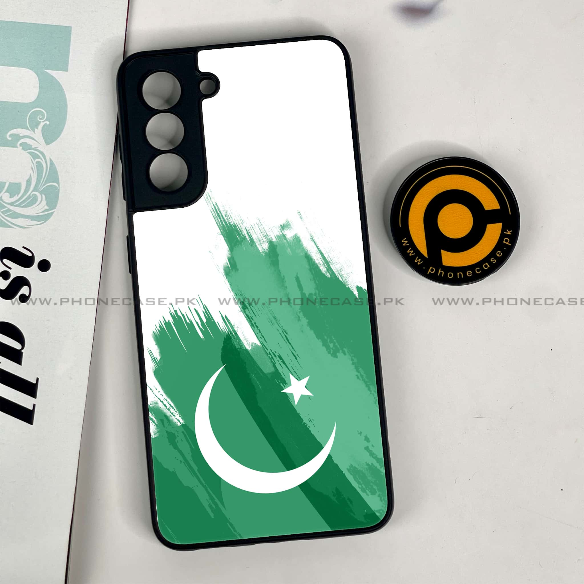 Samsung Galaxy S21 - Pakistani Flag Series - Premium Printed Glass soft Bumper shock Proof Case