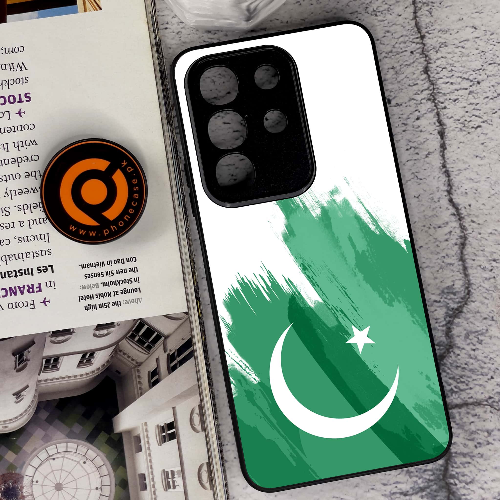 Vivo Y29 4G - Pakistani Flag Series - Premium Metal Printed soft Bumper Shock Proof Case
