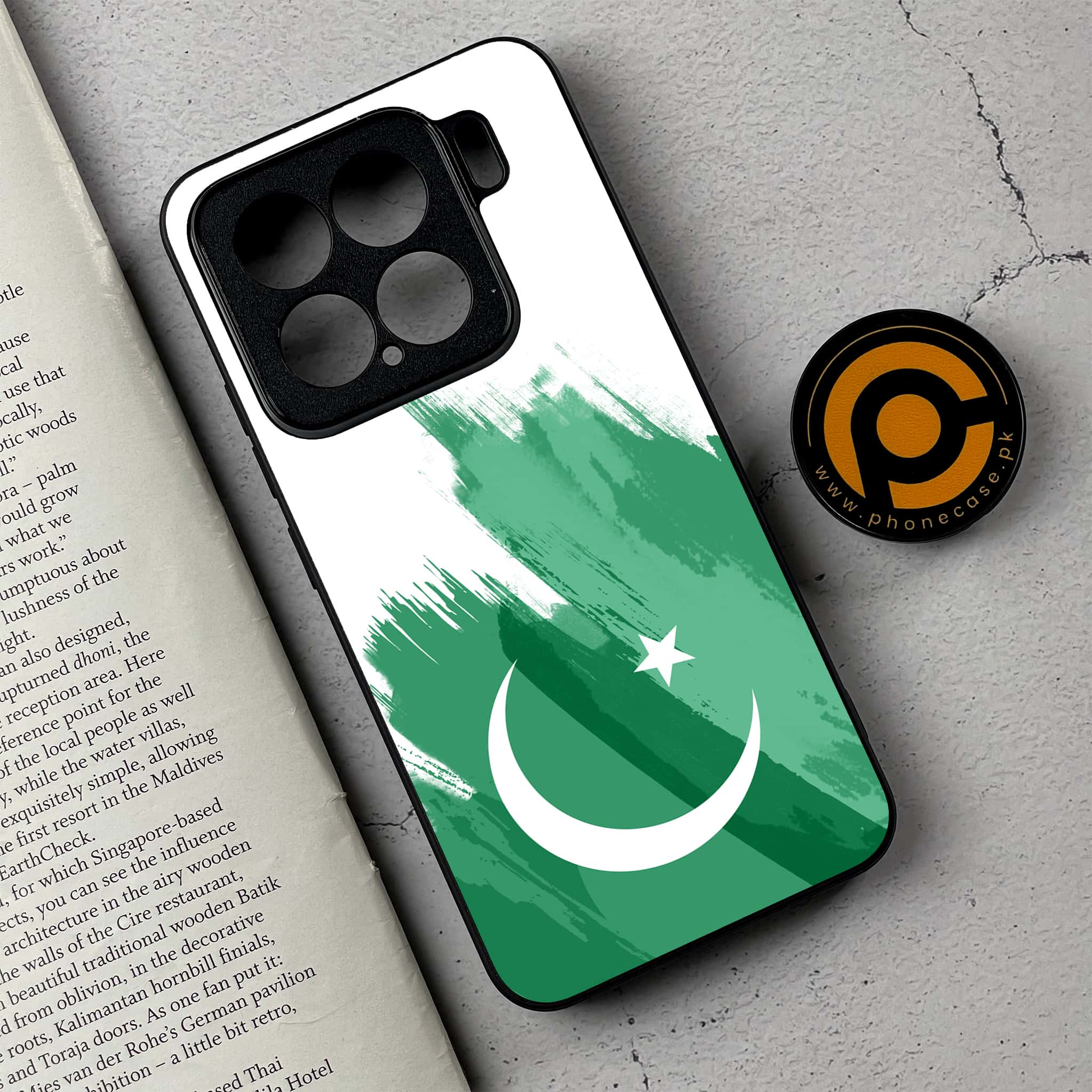Xiaomi 15 - Pakistani Flag Series - Premium Metal Printed soft Bumper shock Proof Case