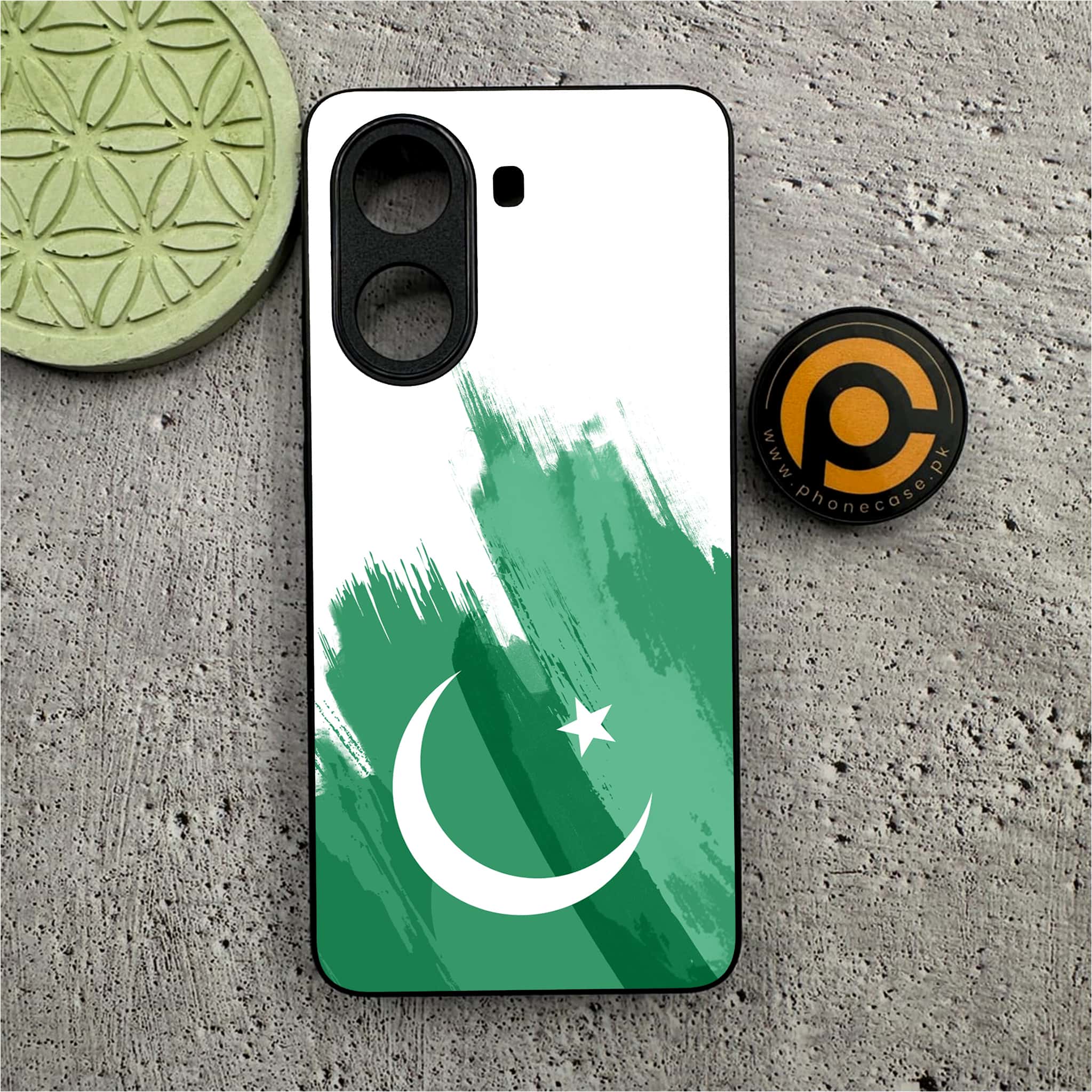 Xiaomi Redmi Turbo 4 - Pakistani Flag Series - Premium Metal Printed soft Bumper shock Proof Case
