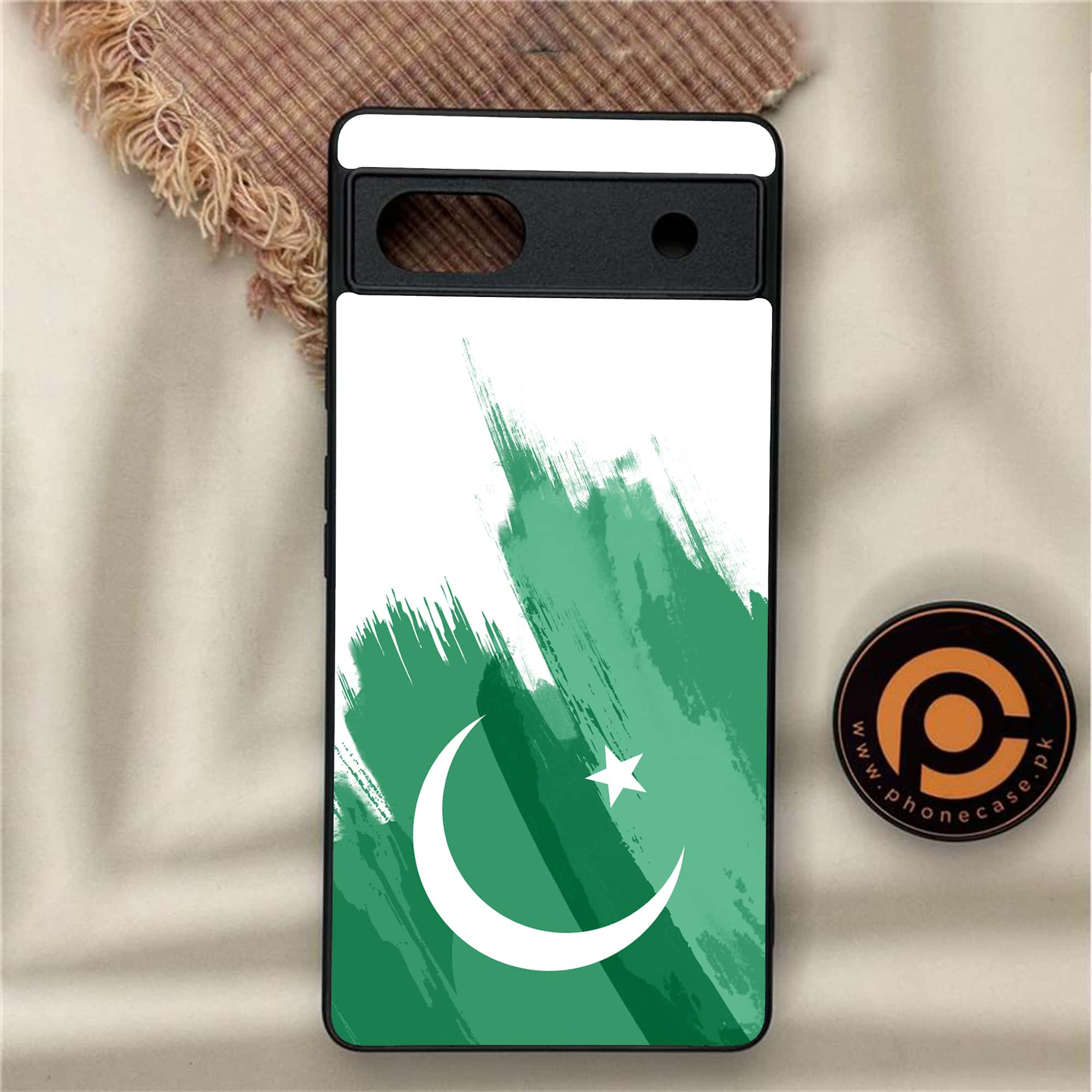 Google Pixel 6A - Pakistani Flag Series - Premium Metal Printed soft Bumper Shock Proof Case