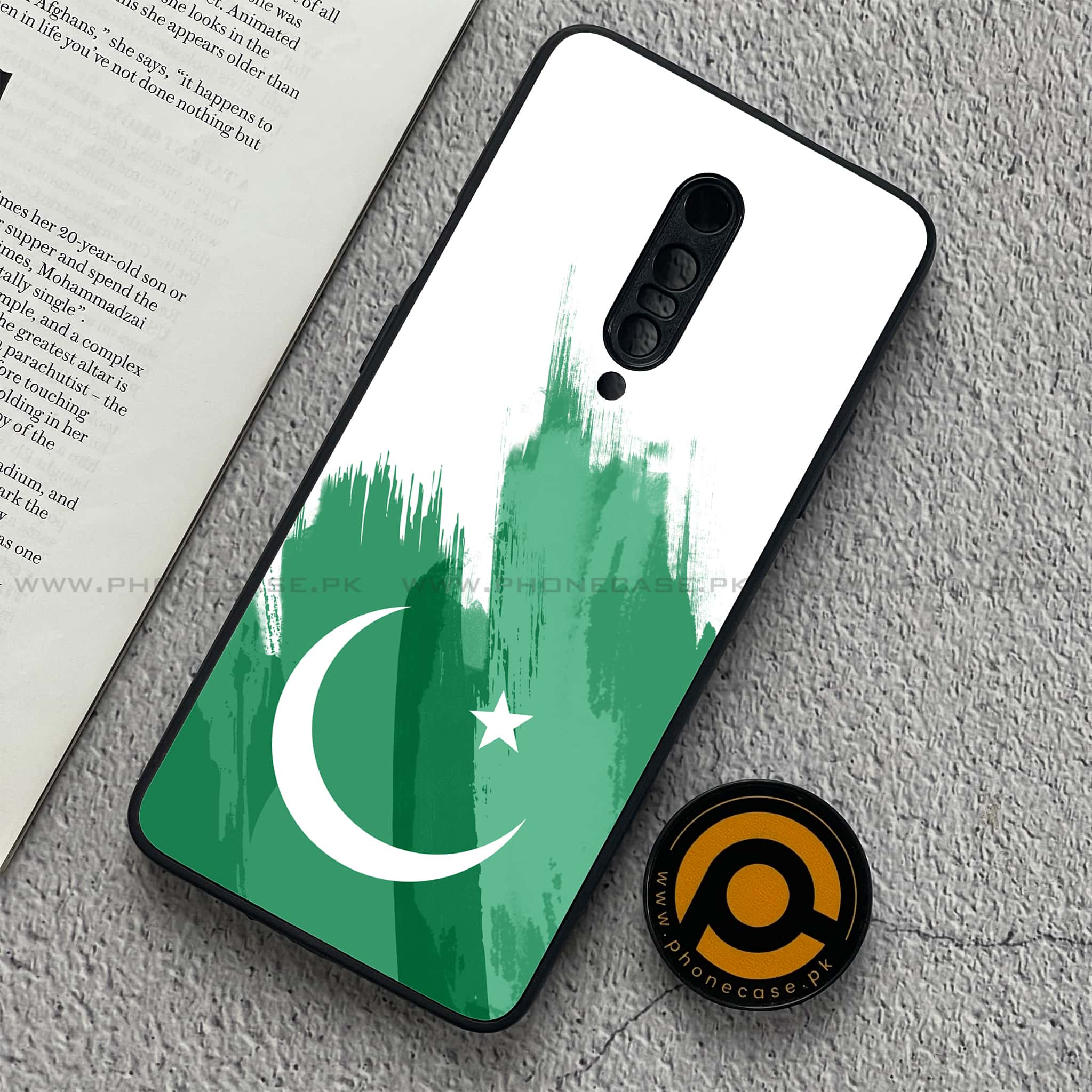 OnePlus 7 Pro - Pakistani Flag Series - Premium Printed Glass soft Bumper shock Proof Case