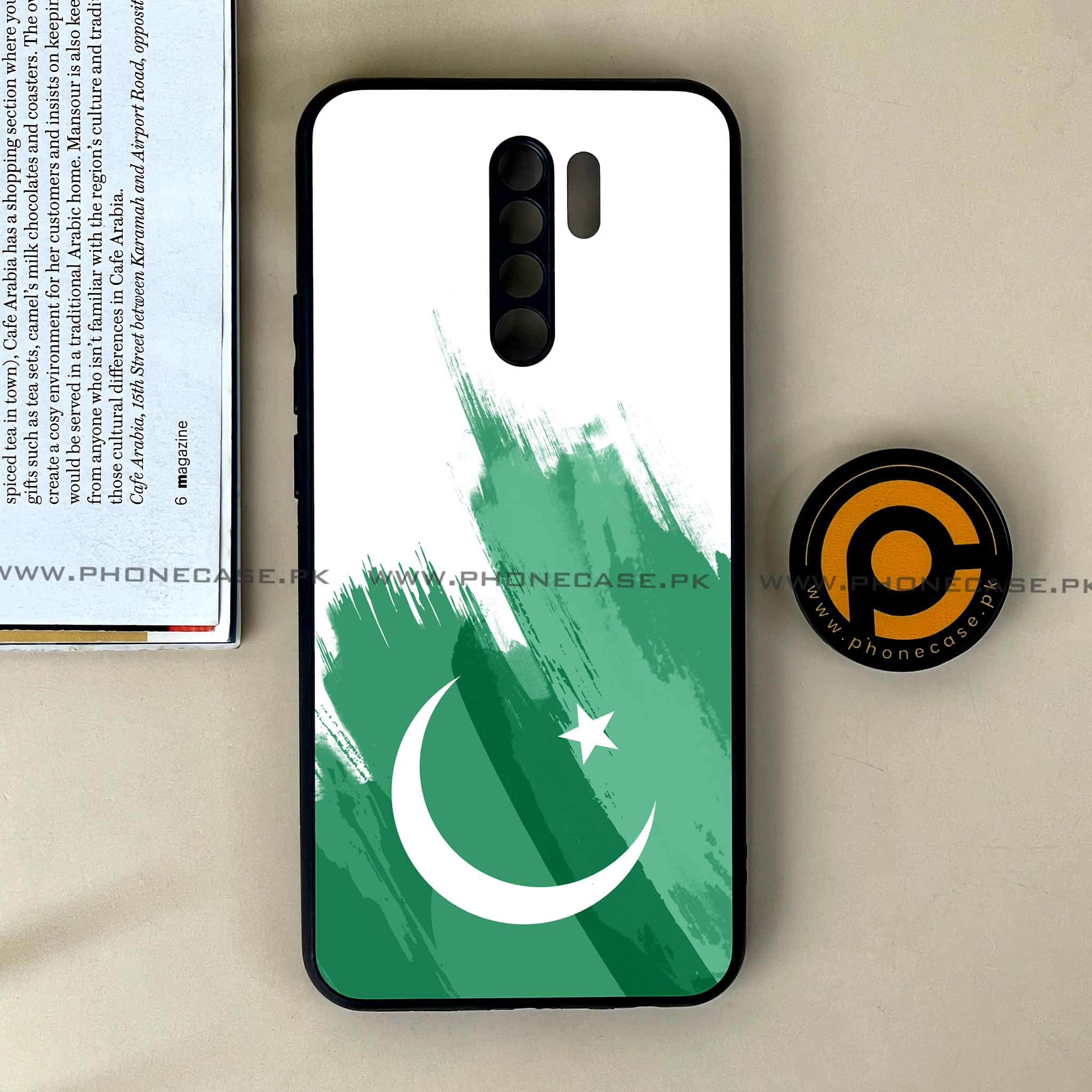 Xiaomi Redmi 9 - Pakistani Flag Series - Premium Printed Glass soft Bumper shock Proof Case