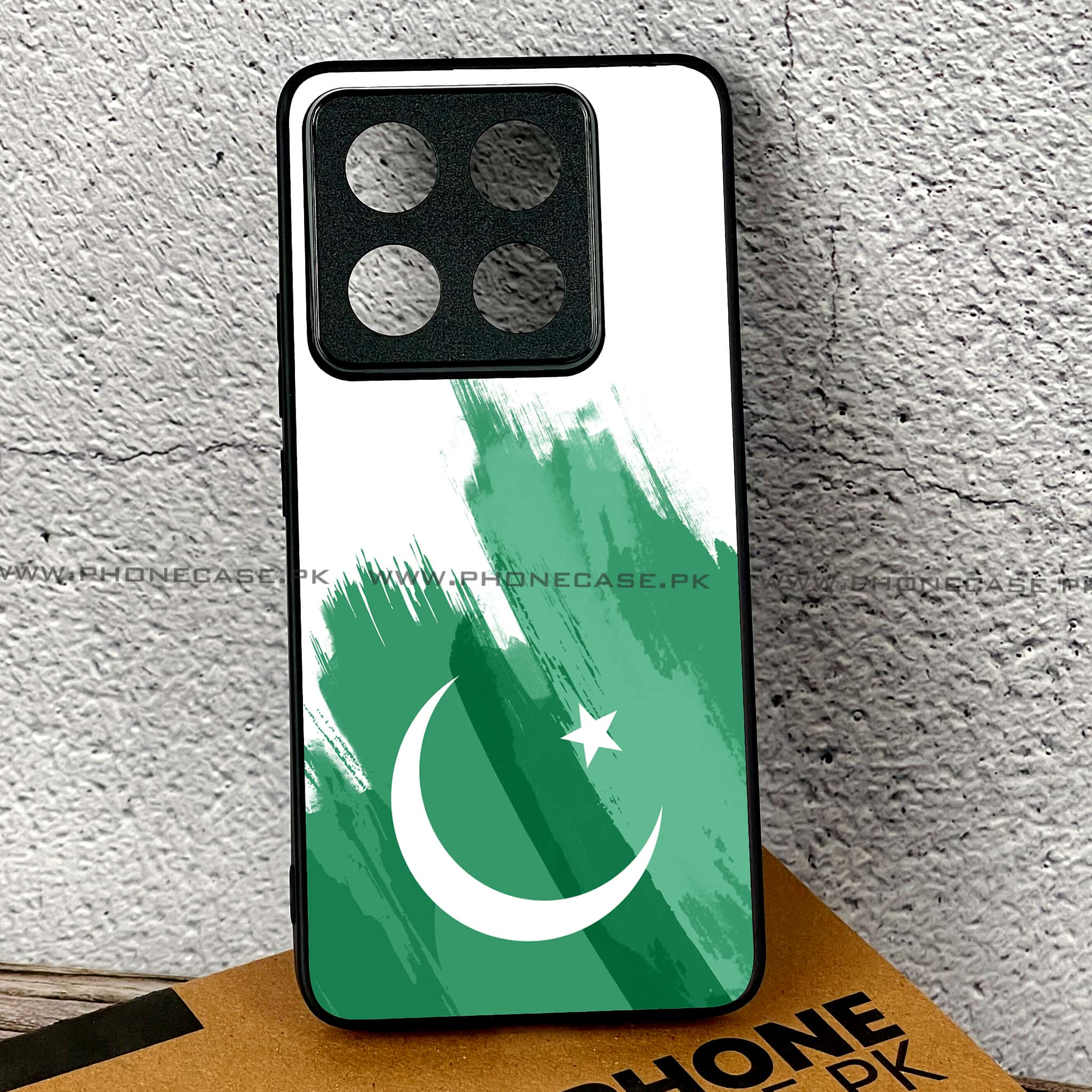 Xiaomi 14T - Pakistani Flag Series - Premium Printed Glass soft Bumper shock Proof Case