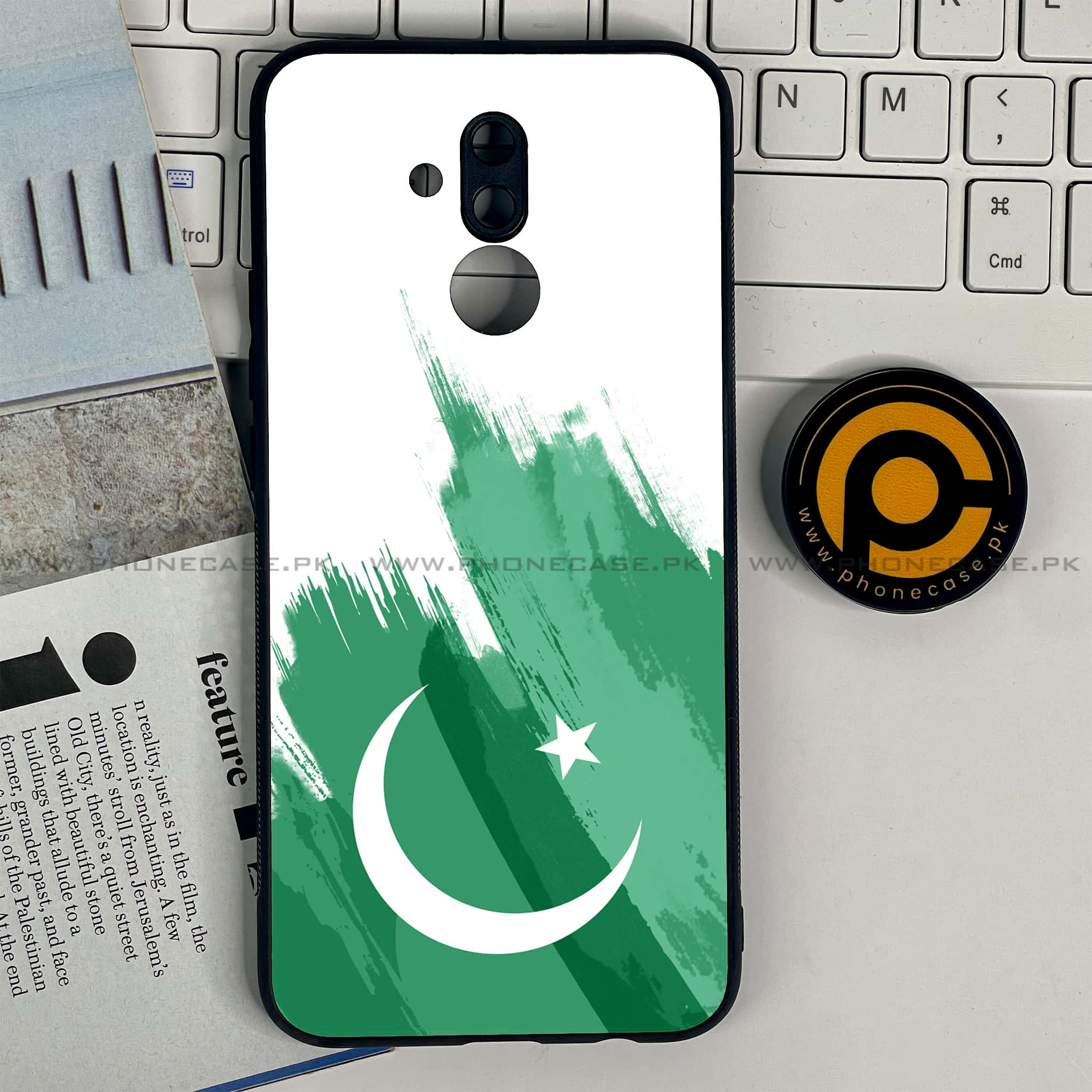 Huawei Mate 20 Lite - Pakistani Flag Series - Premium Printed Glass soft Bumper shock Proof Case