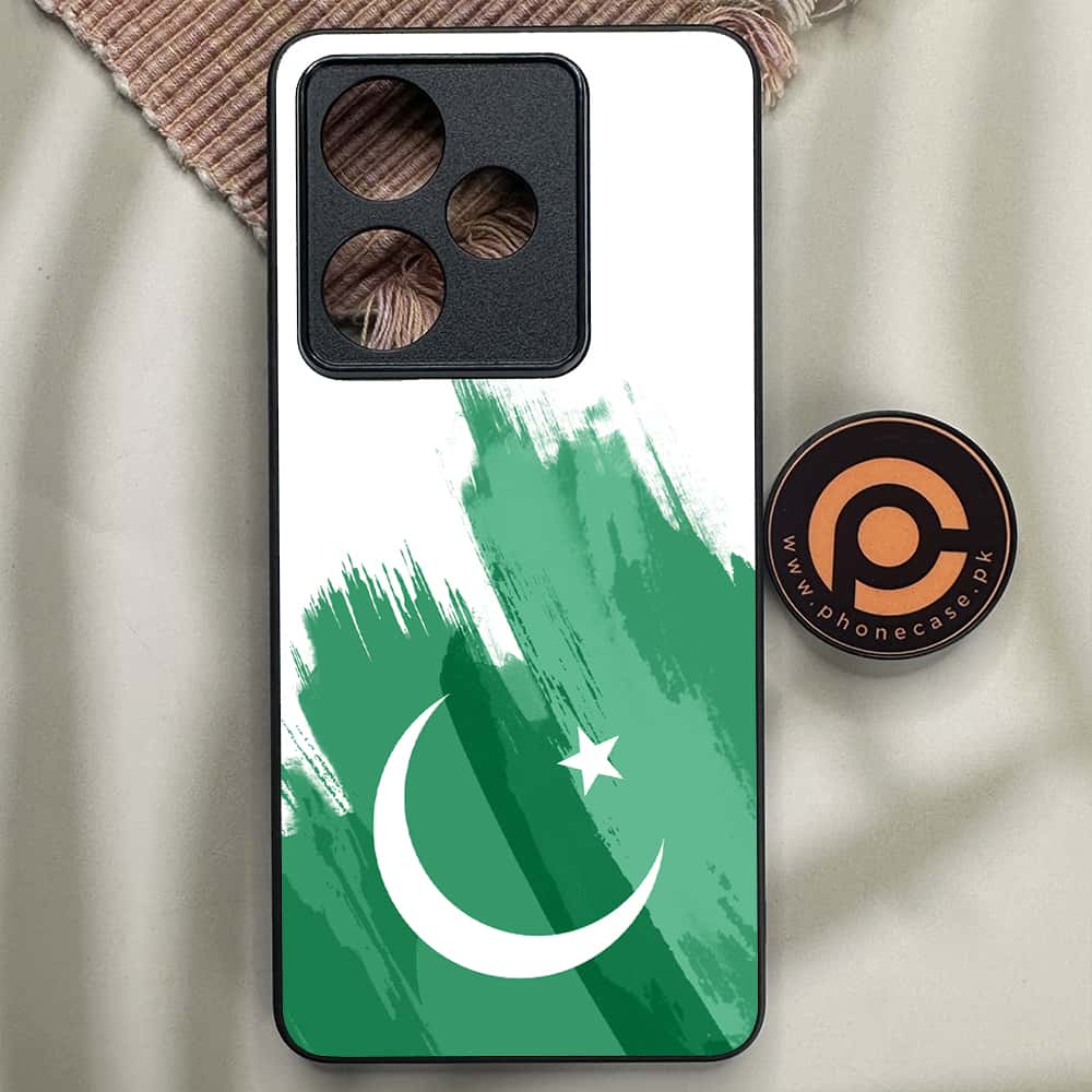 Realme GT 7T - Pakistani Flag Series - Premium Metal Printed soft Bumper shock Proof Case