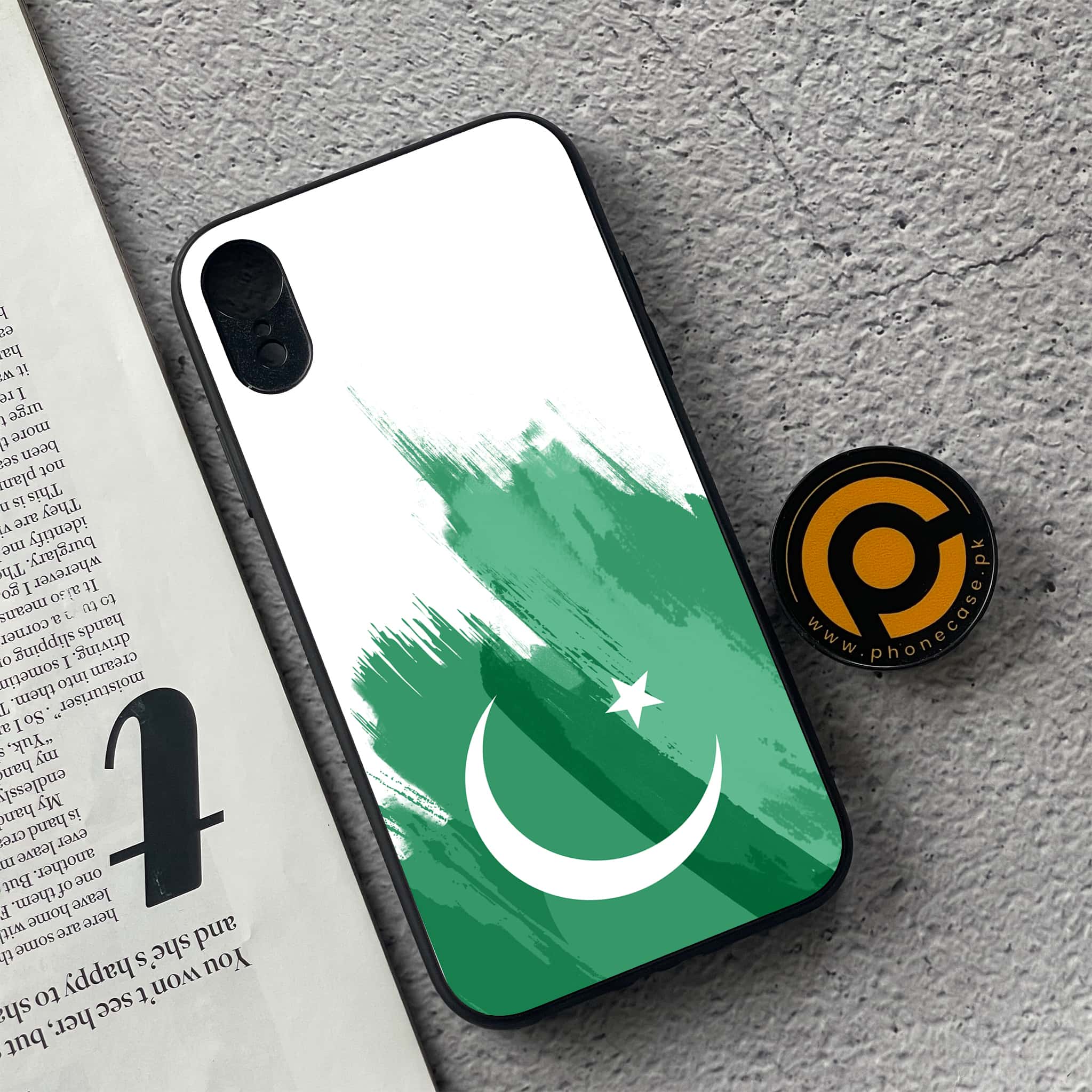 iPhone XR - Pakistani Flag Series - Premium Metal Printed soft Bumper shock Proof Case