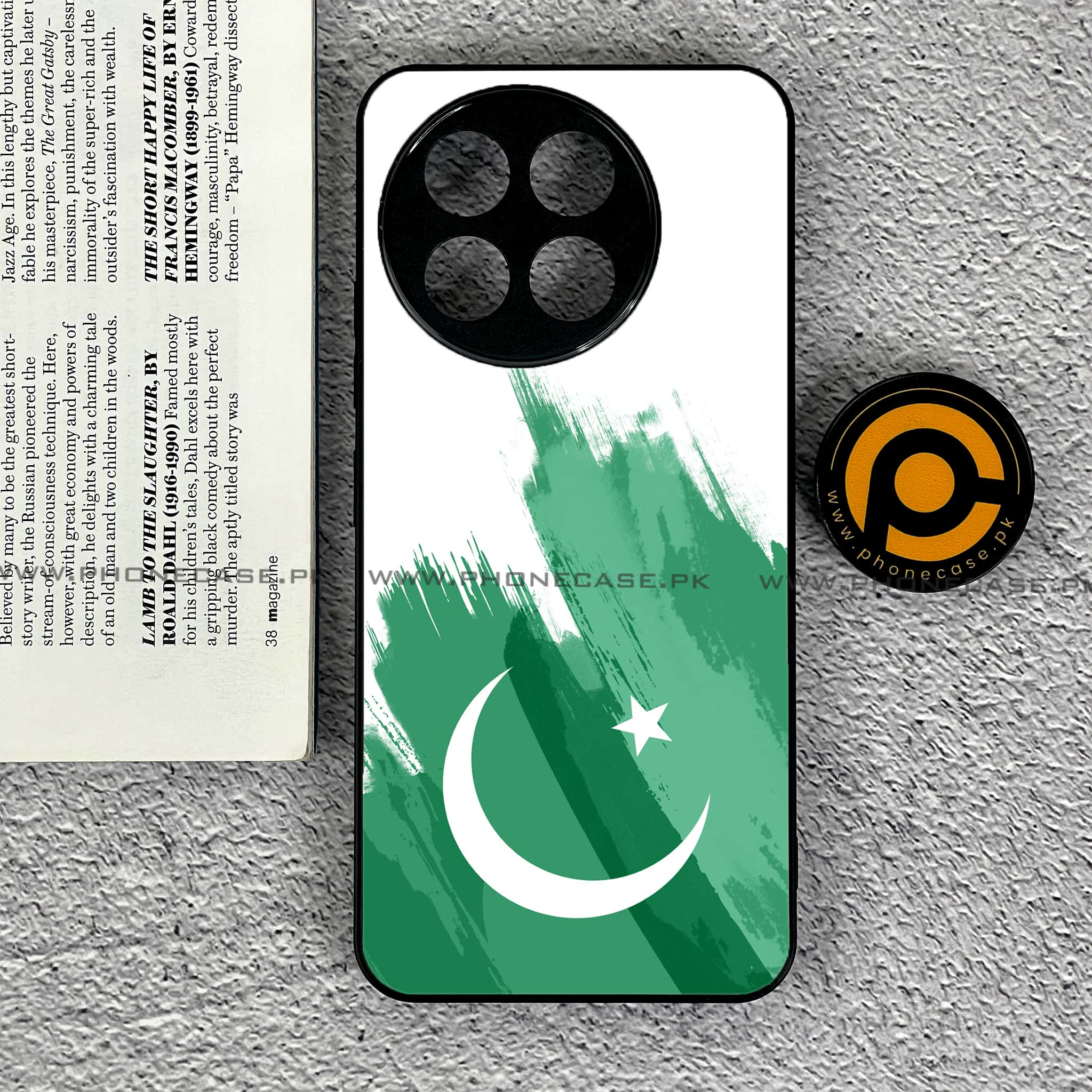 Tecno Spark 30 Pro - Pakistani Flag Series - Premium Printed Glass soft Bumper shock Proof Case