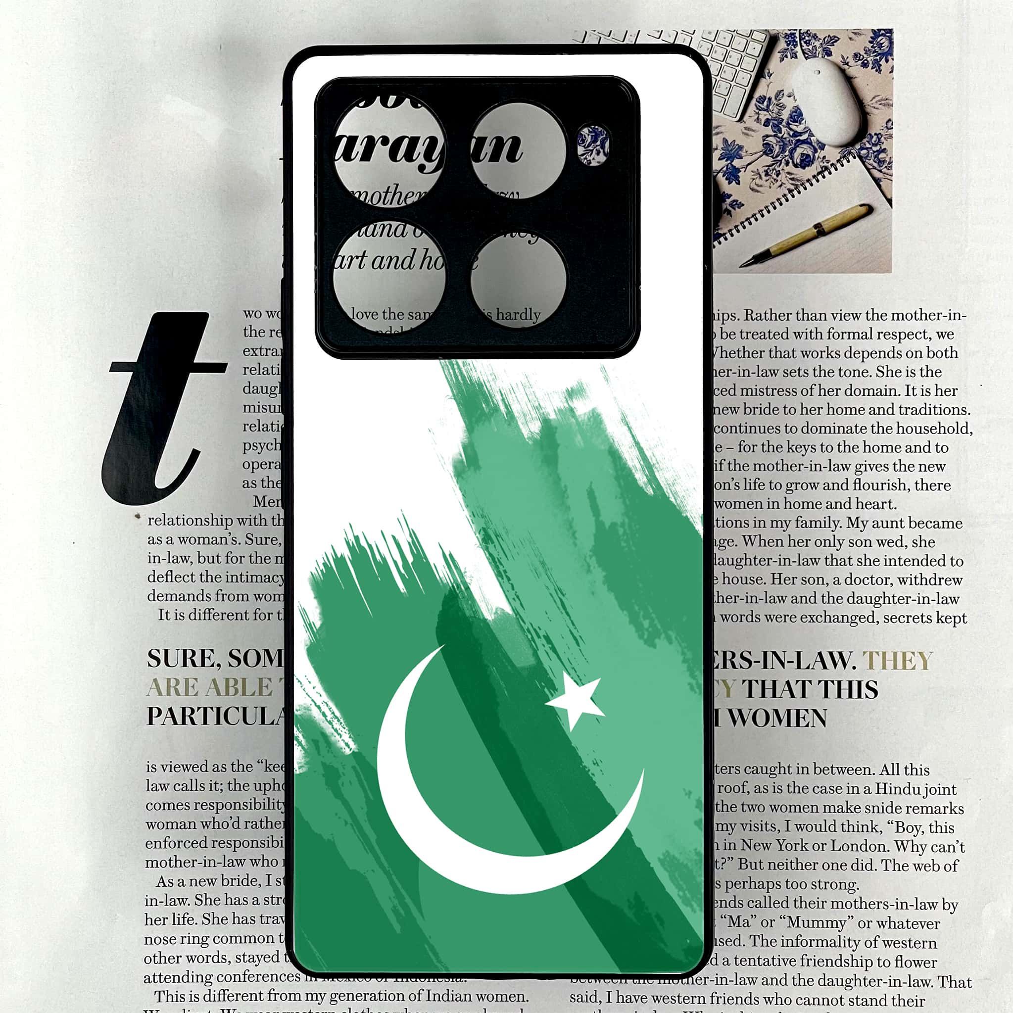Infinix Note 40 Pro Plus - Pakistani Flag Series - Premium Metal Printed soft Bumper shock Proof Case