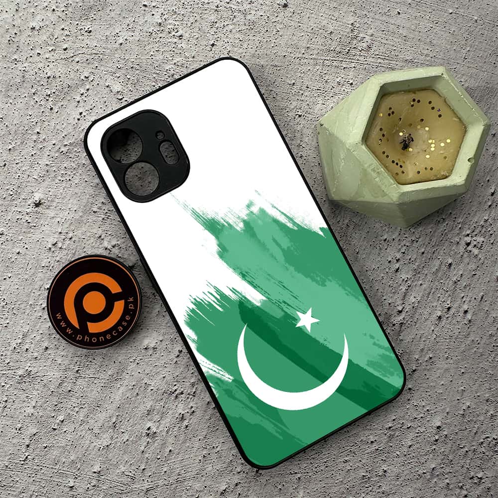Nothing Phone 2 - Pakistani Flag Series - Premium Metal  Printed soft Bumper shock Proof Case