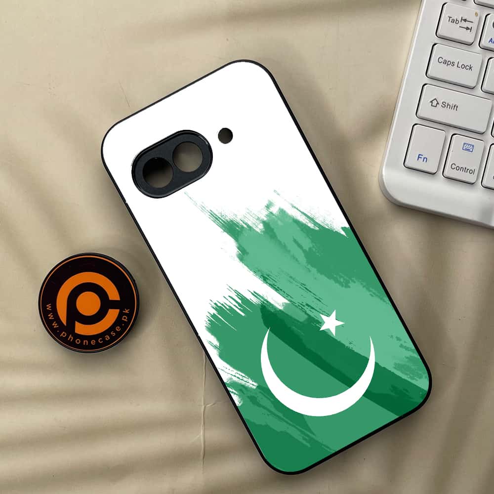 Google Pixel 9a - Pakistani Flag Series - Premium Metal Printed soft Bumper Shock Proof Case