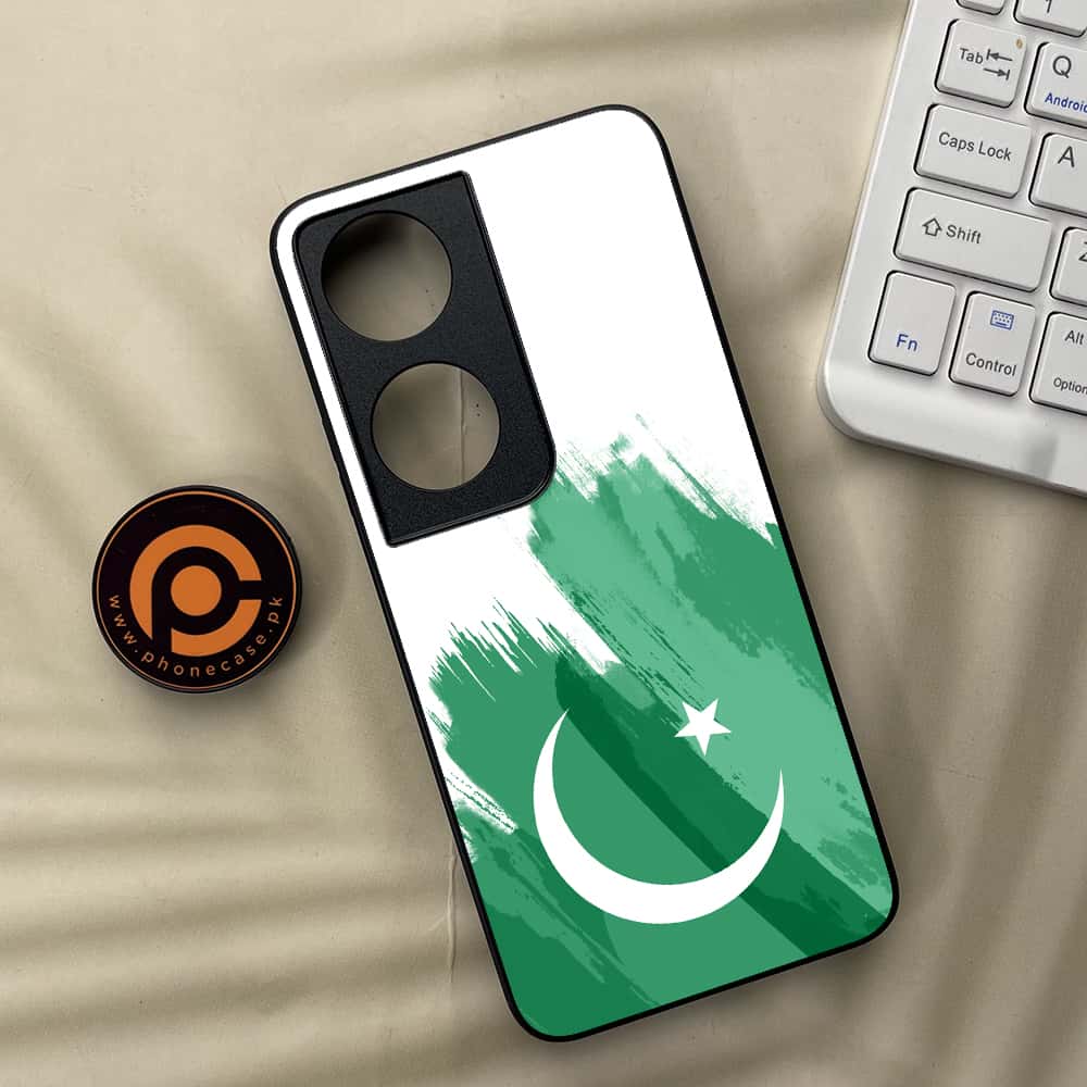 Honor X7b - Pakistani Flag Series - Premium Metal  Printed soft Bumper shock Proof Case
