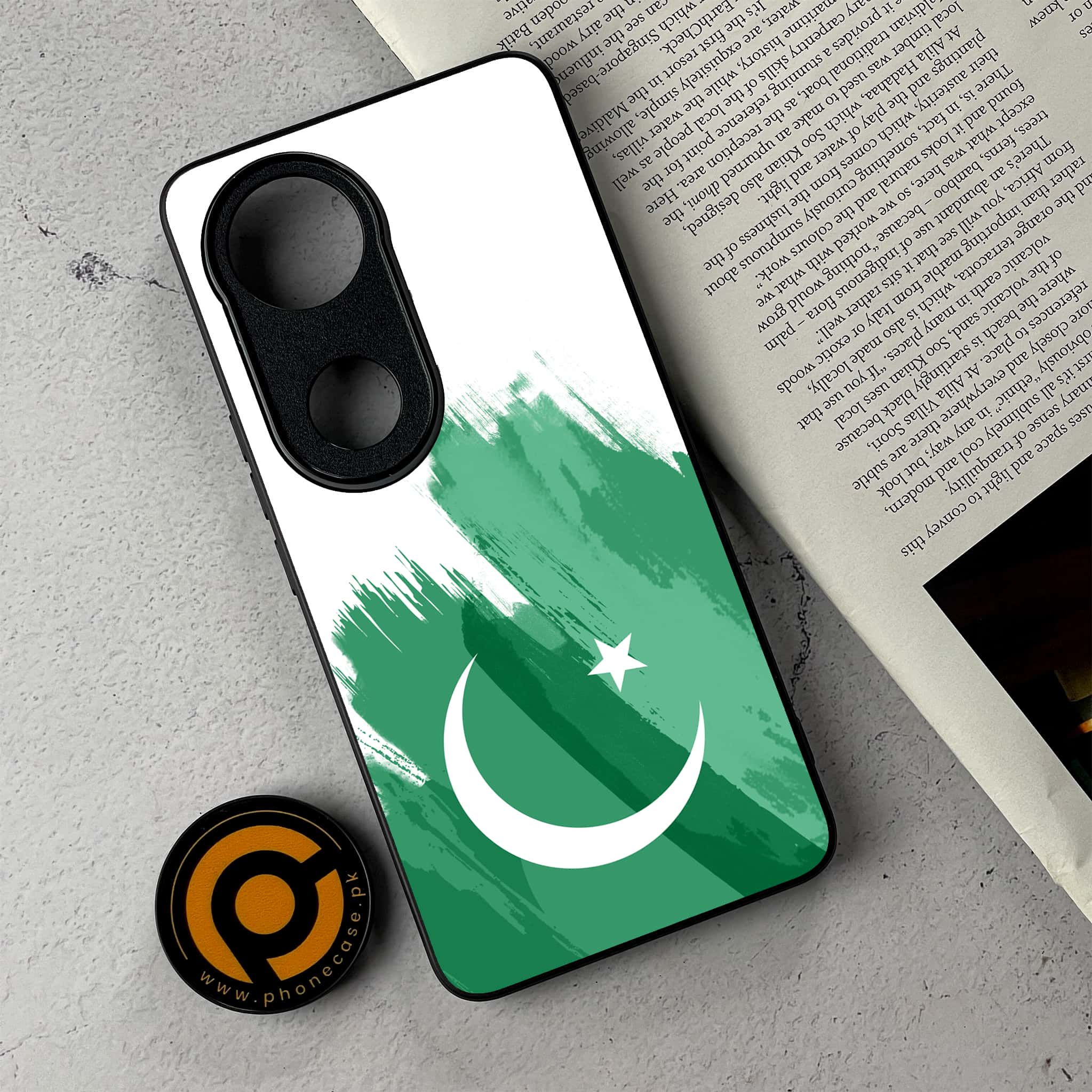 Vivo V50 -  Pakistani Flag Series  - Premium Metal Printed Soft Bumper Shockproof Case