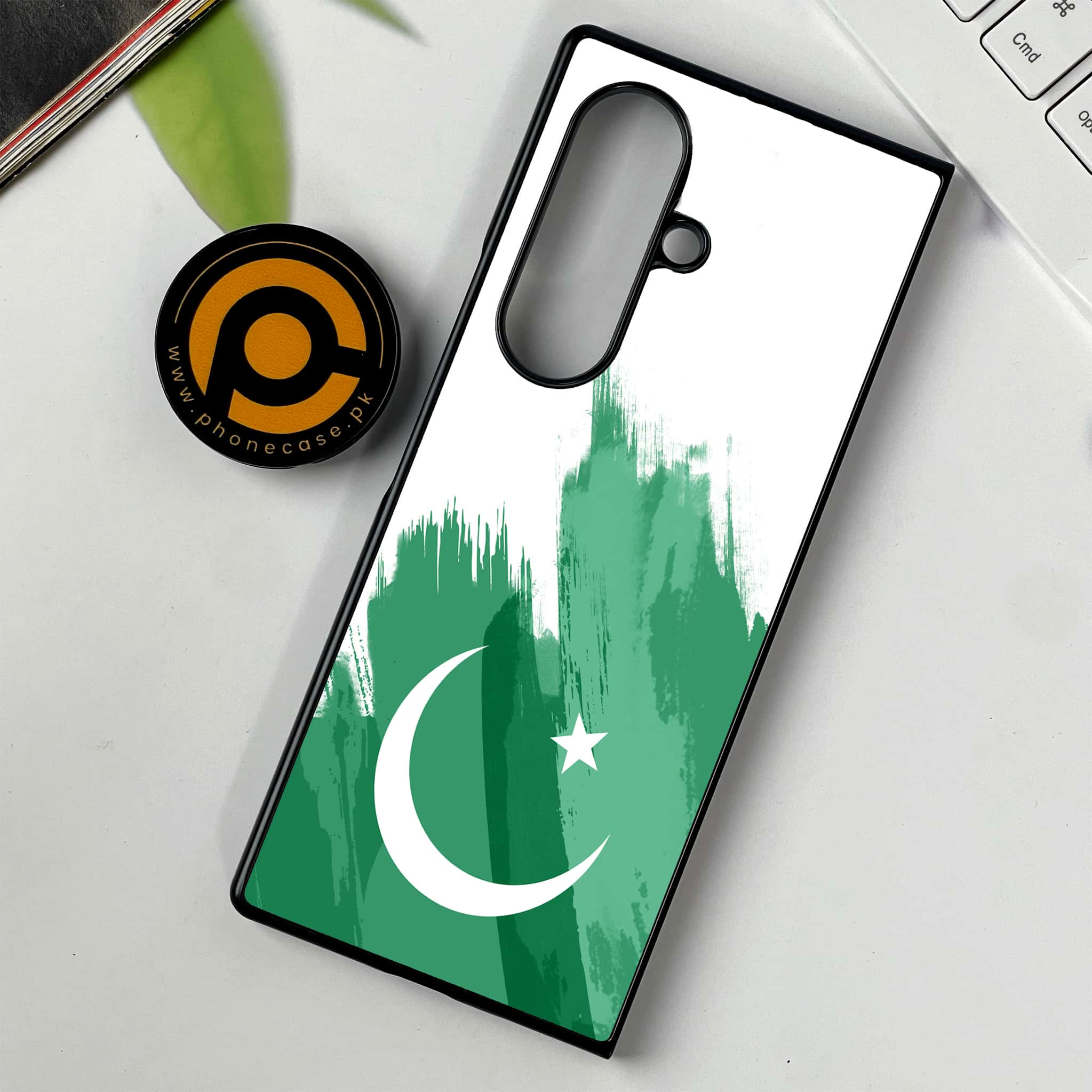 Samsung Galaxy Z Fold 7 - Pakistani Flag Series - Premium Metal Printed soft Bumper shock Proof Case