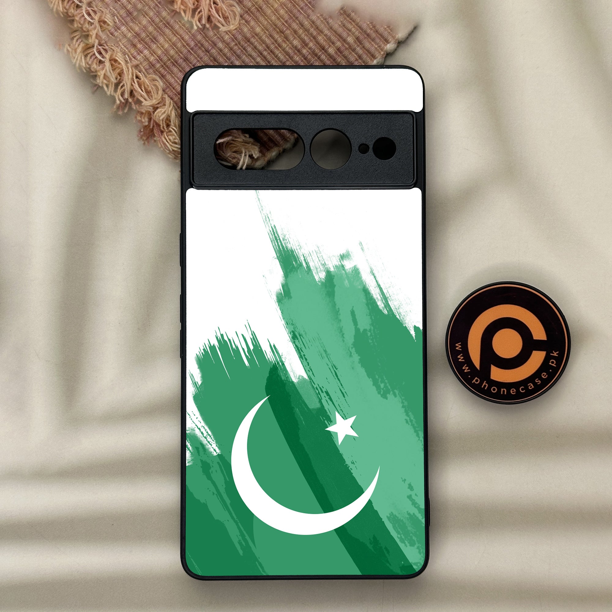 Google Pixel 7 Pro - Pakistani Flag Series - Premium Metal Printed soft Bumper Shock Proof Case
