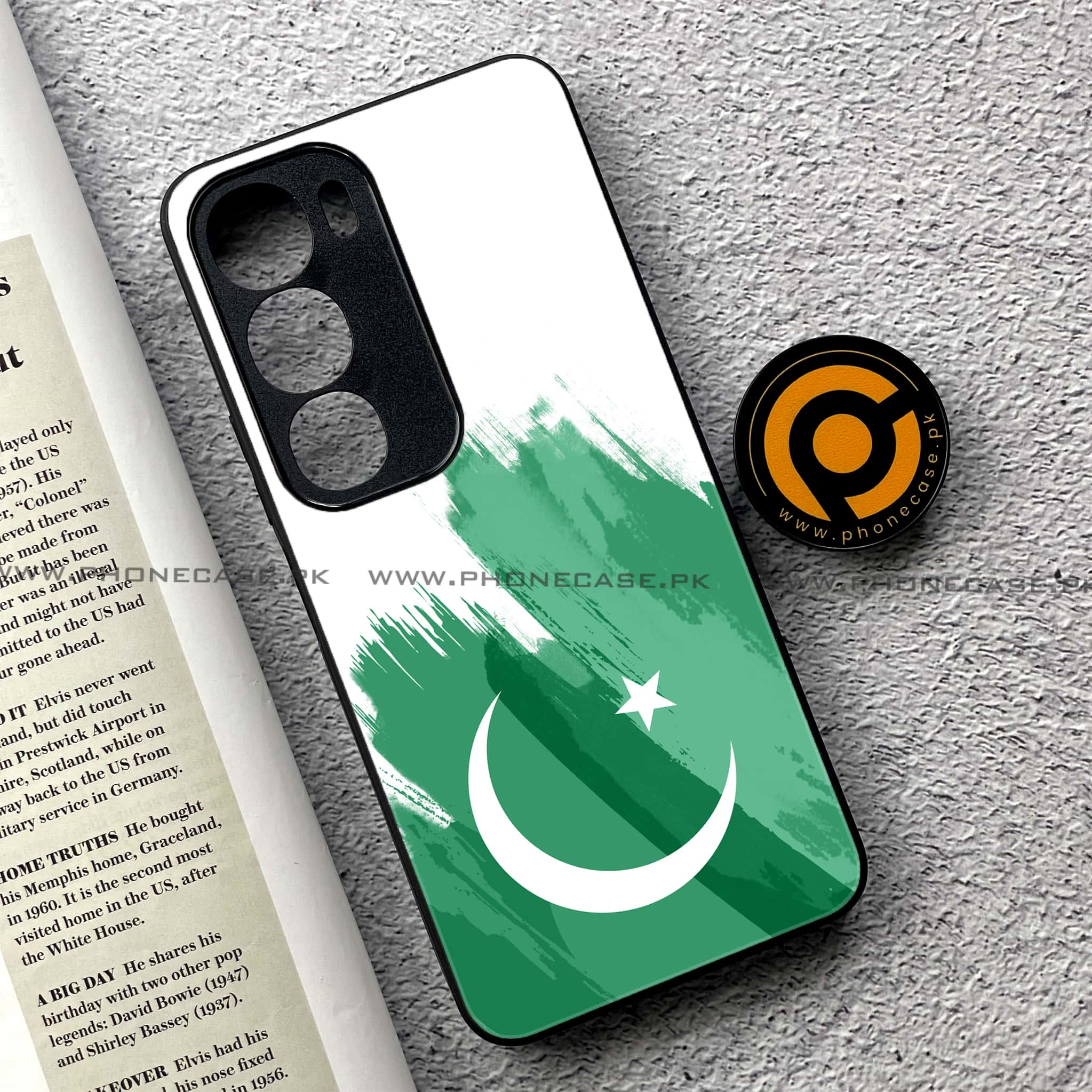 Vivo Y19s - Pakistani Flag Series - Premium Printed Glass soft Bumper shock Proof Case