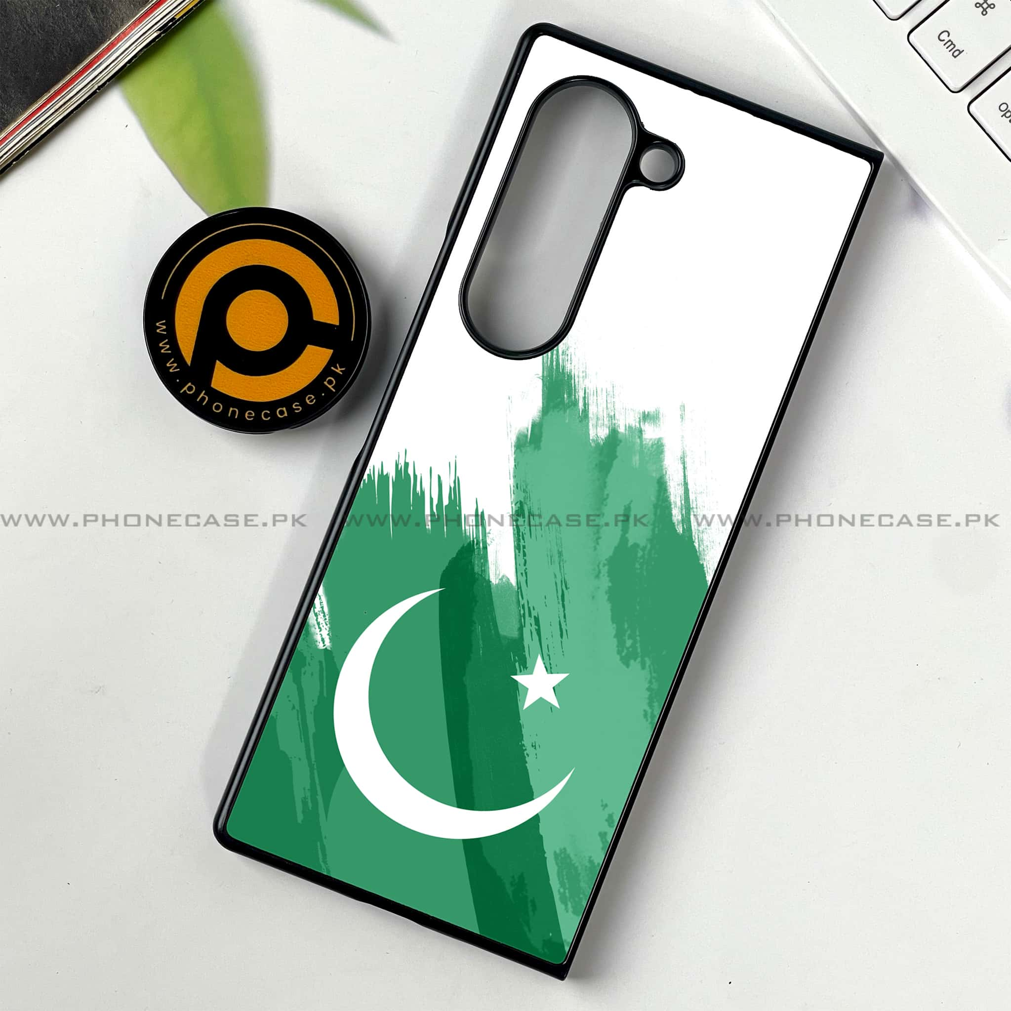 Samsung Galaxy Z Fold 6 - Pakistani Flag Series - Premium Printed Metal soft Bumper shock Proof Case