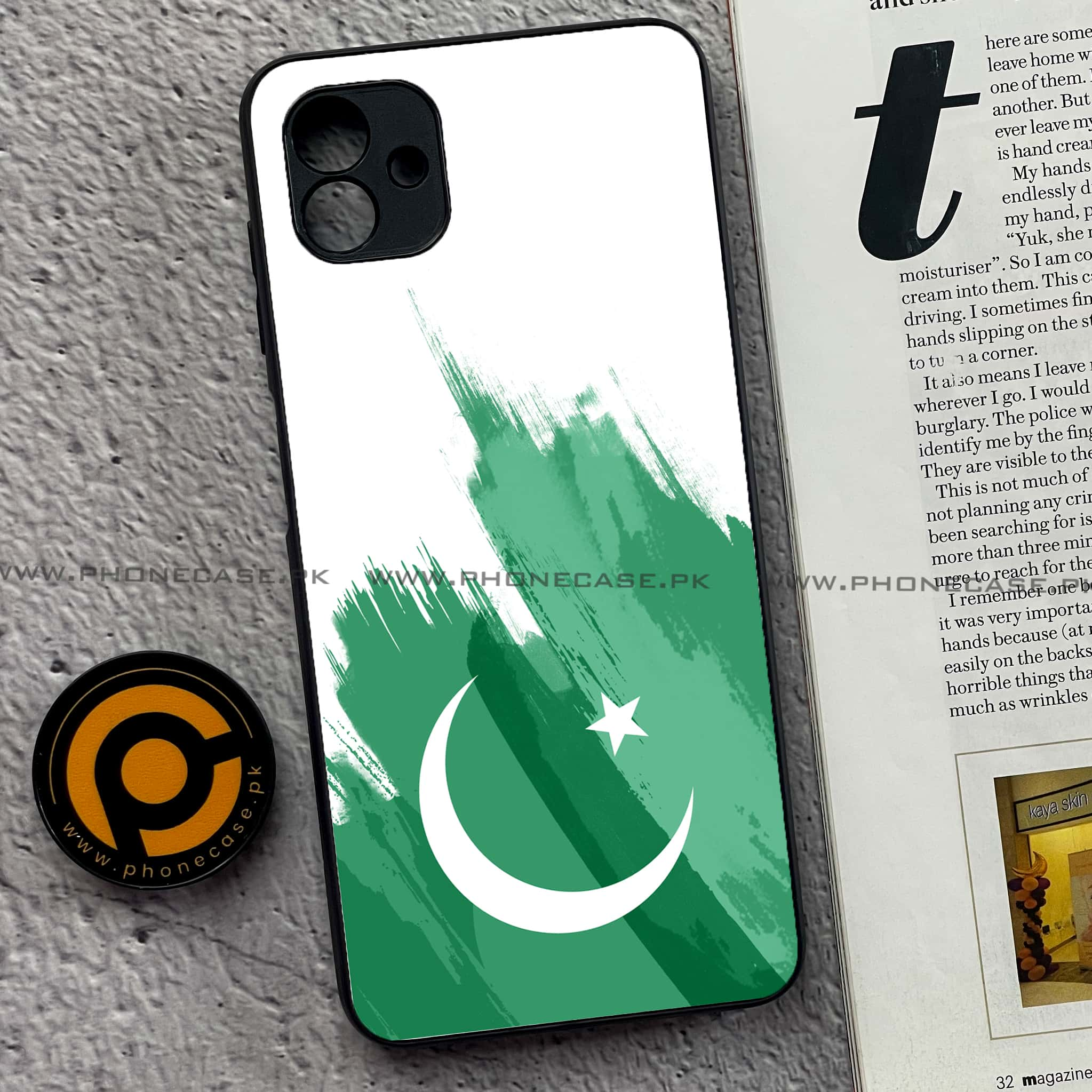 Samsung Galaxy A04 - Pakistani Flag Series - Premium Printed Glass soft Bumper shock Proof Case