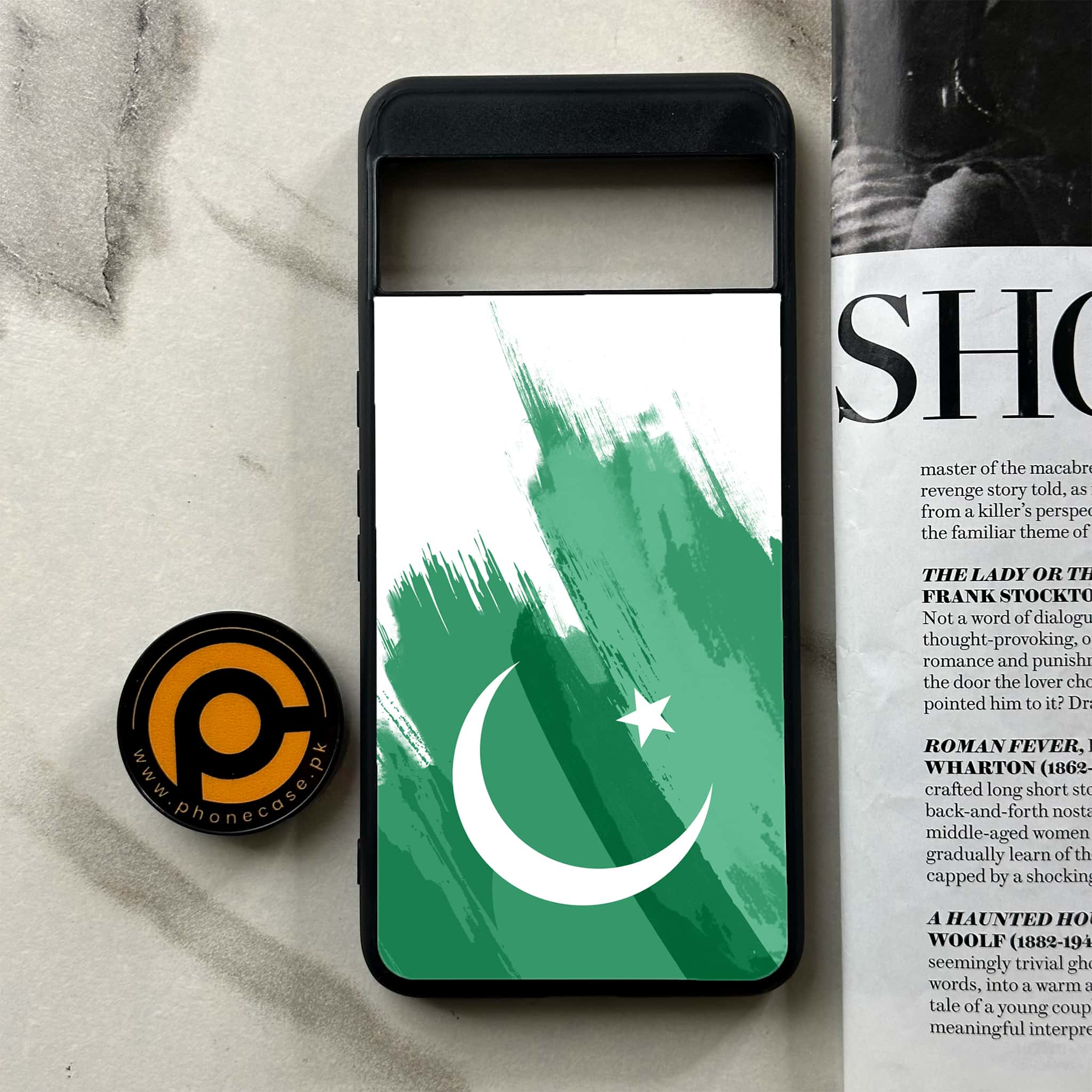 Google Pixel 8a - Pakistani Flag Series - Premium Printed soft Bumper Shock Proof Case
