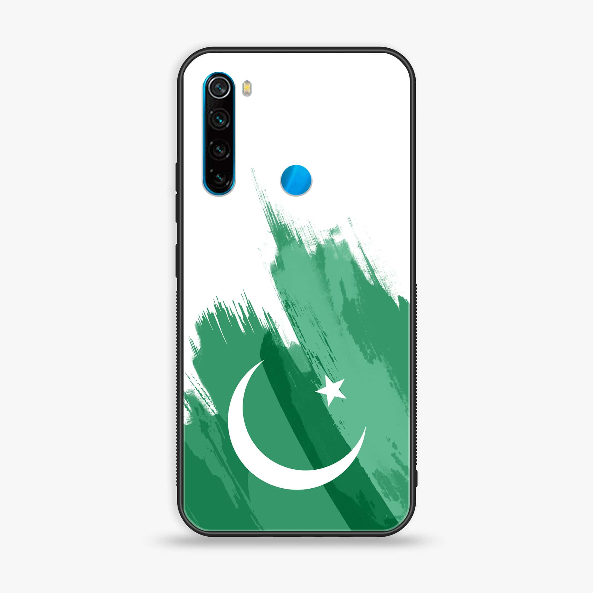 Redmi Note 8 - Pakistani Flag Series - Premium Printed Glass soft Bumper shock Proof Case