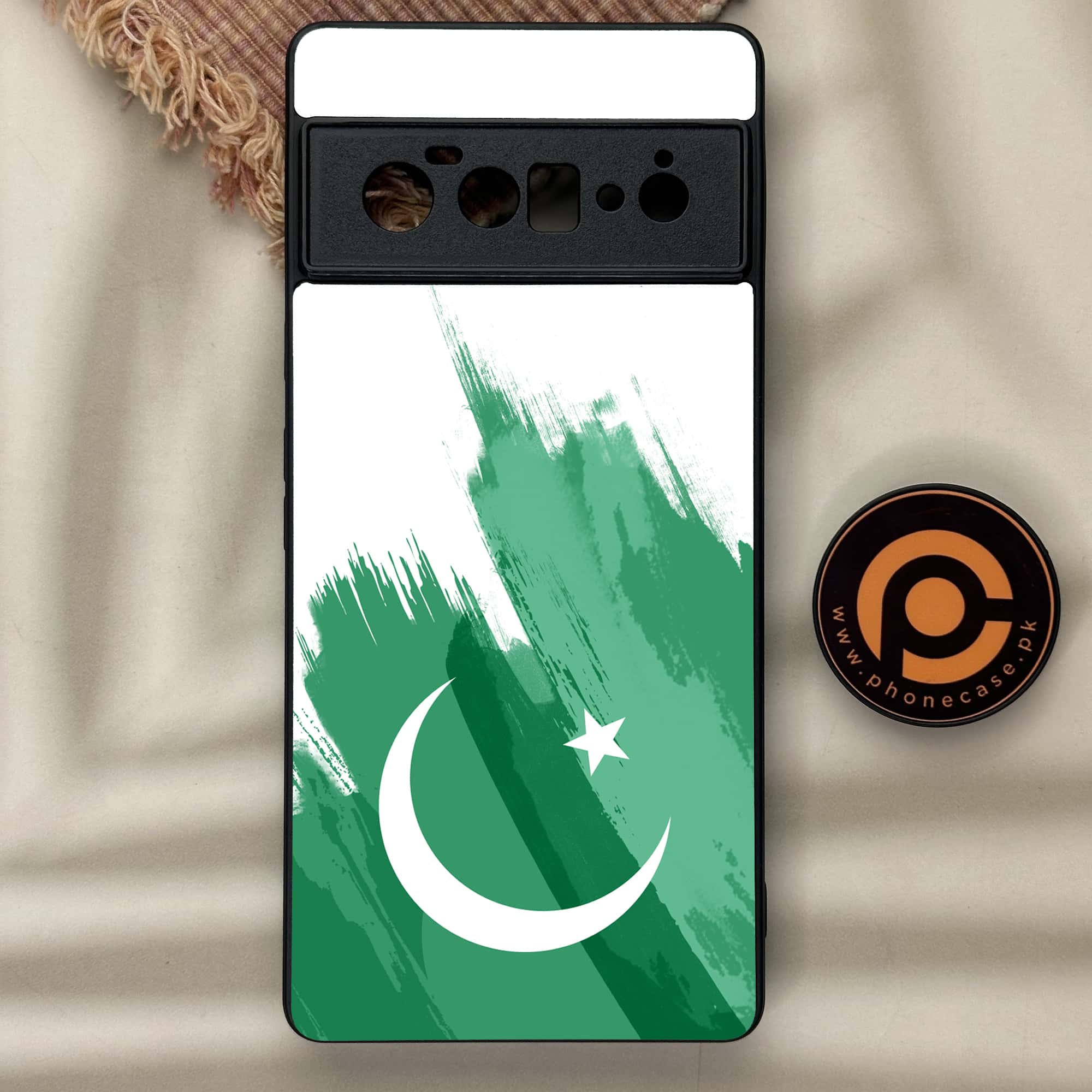 Google Pixel 6 Pro - Pakistani Flag Series - Premium Metal Printed soft Bumper Shock Proof Case