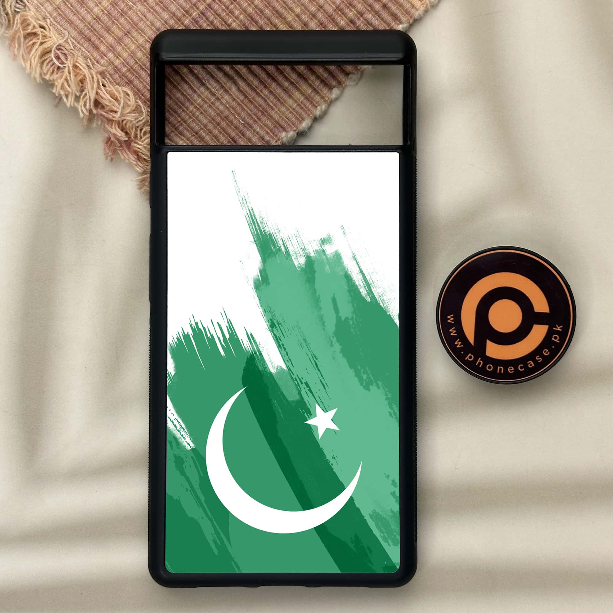 Google Pixel 6 - Pakistani Flag Series - Premium Metal Printed soft Bumper Shock Proof Case