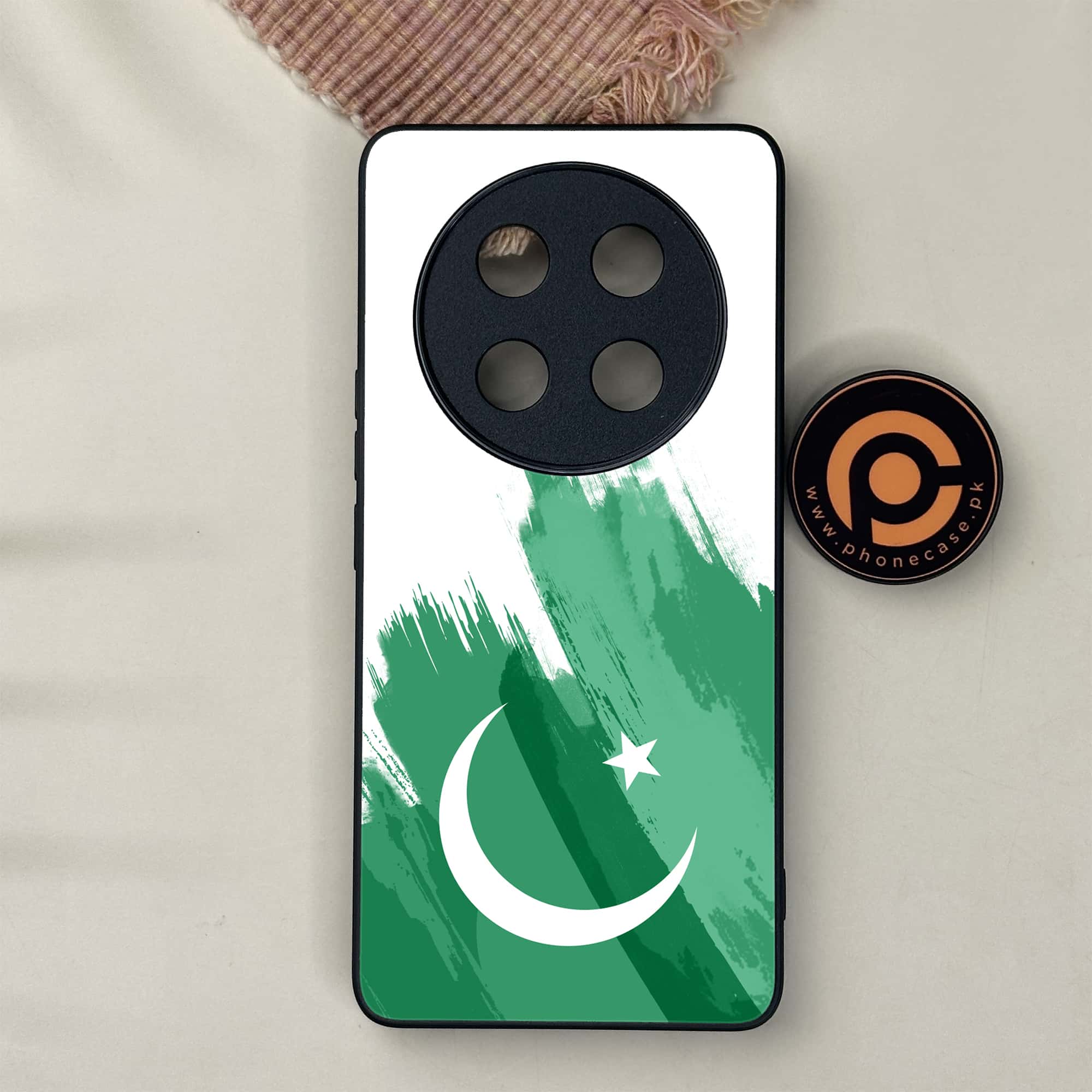 Honor X9c 5G - Pakistani Flag Series - Premium Metal Printed soft Bumper shock Proof Case