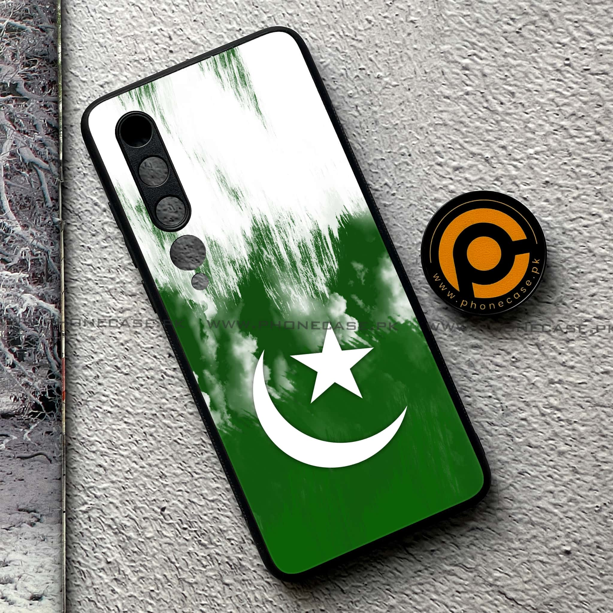 Xiaomi Mi 10 - Pakistani Flag Series - Premium Printed Glass soft Bumper shock Proof Case