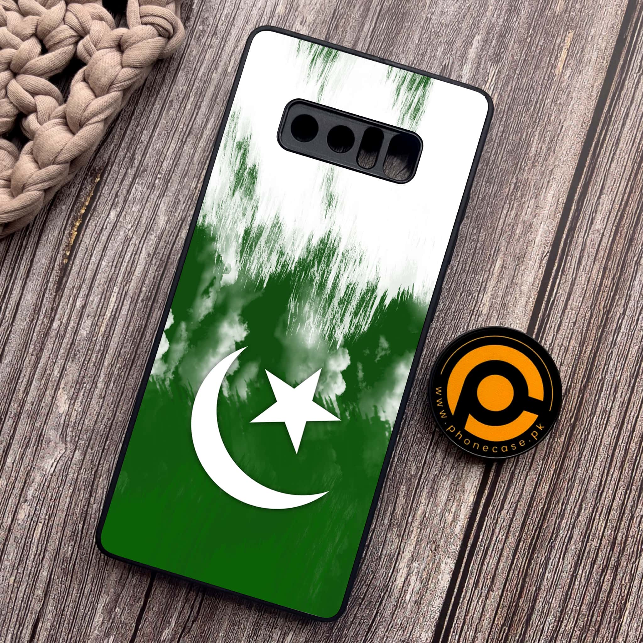 Samsung Galaxy Note 8 - Pakistani Flag Series - Premium Metal Printed soft Bumper shock Proof Case