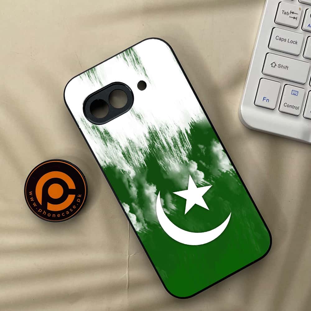 Google Pixel 9a - Pakistani Flag Series - Premium Metal Printed soft Bumper Shock Proof Case