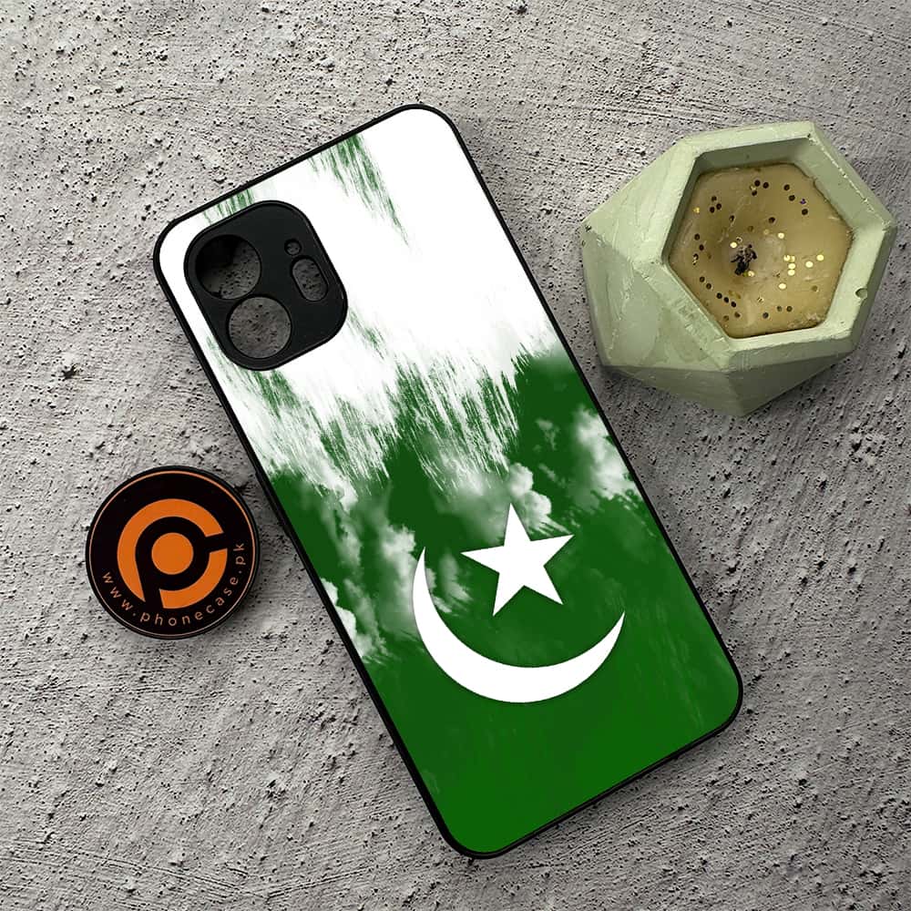 Nothing Phone 2 - Pakistani Flag Series - Premium Metal  Printed soft Bumper shock Proof Case