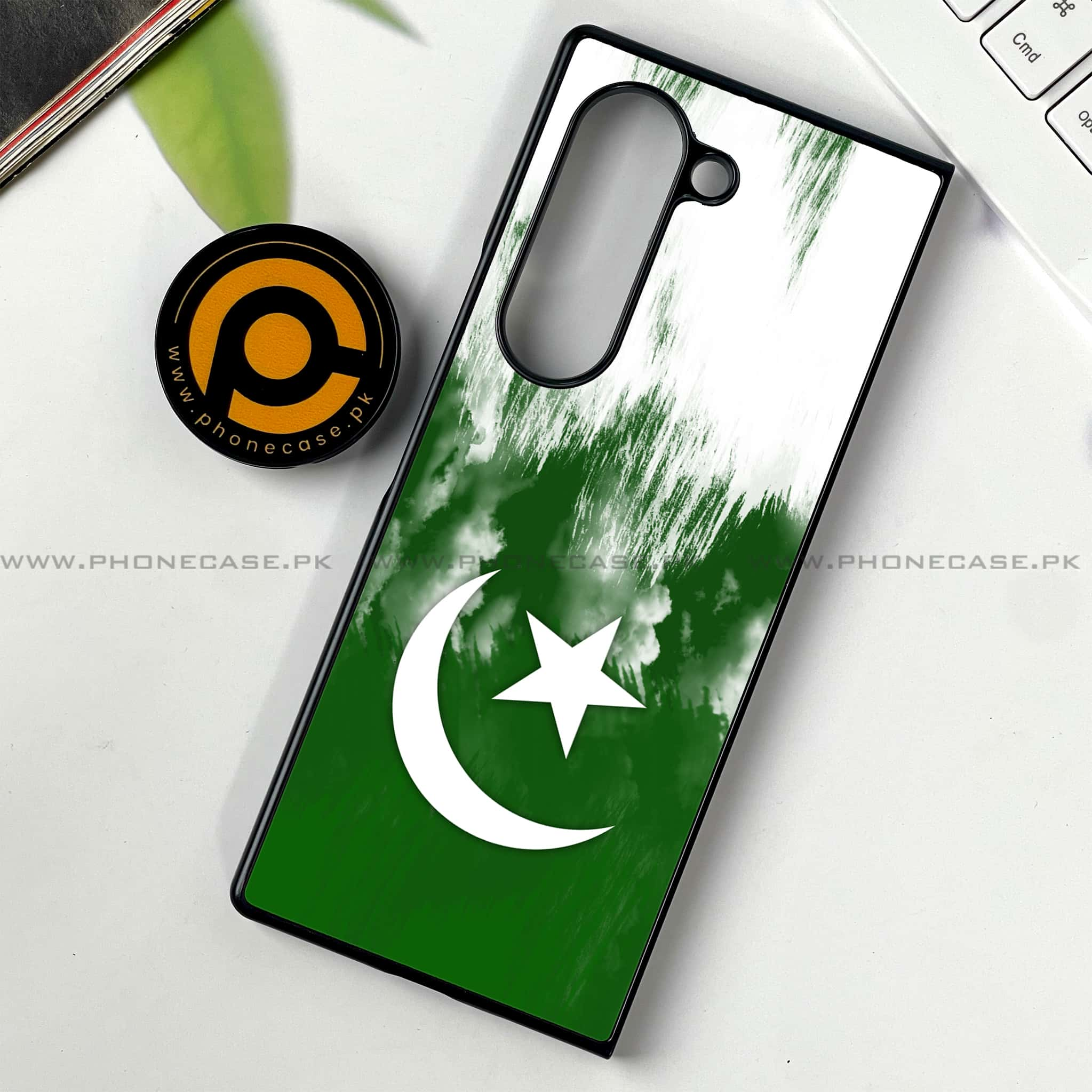 Samsung Galaxy Z Fold 6 - Pakistani Flag Series - Premium Printed Metal soft Bumper shock Proof Case