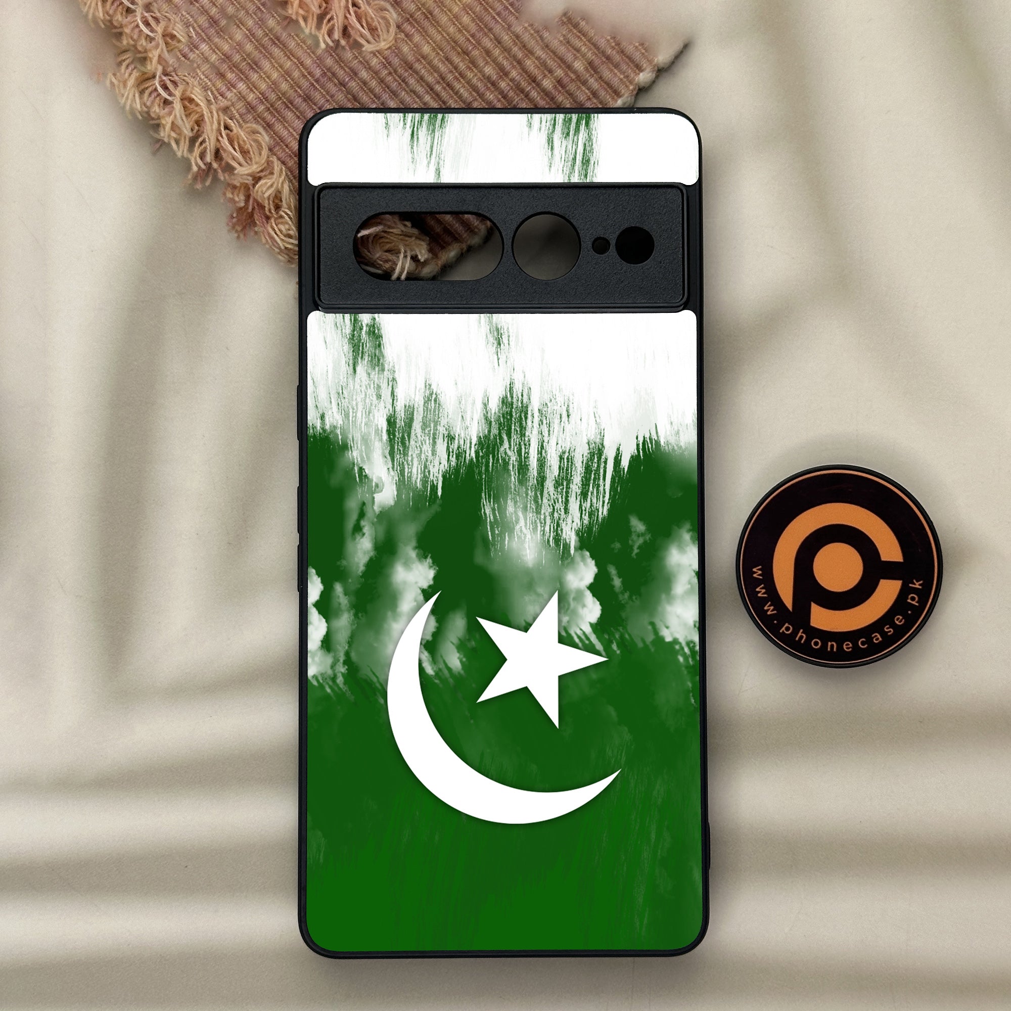 Google Pixel 7 Pro - Pakistani Flag Series - Premium Metal Printed soft Bumper Shock Proof Case