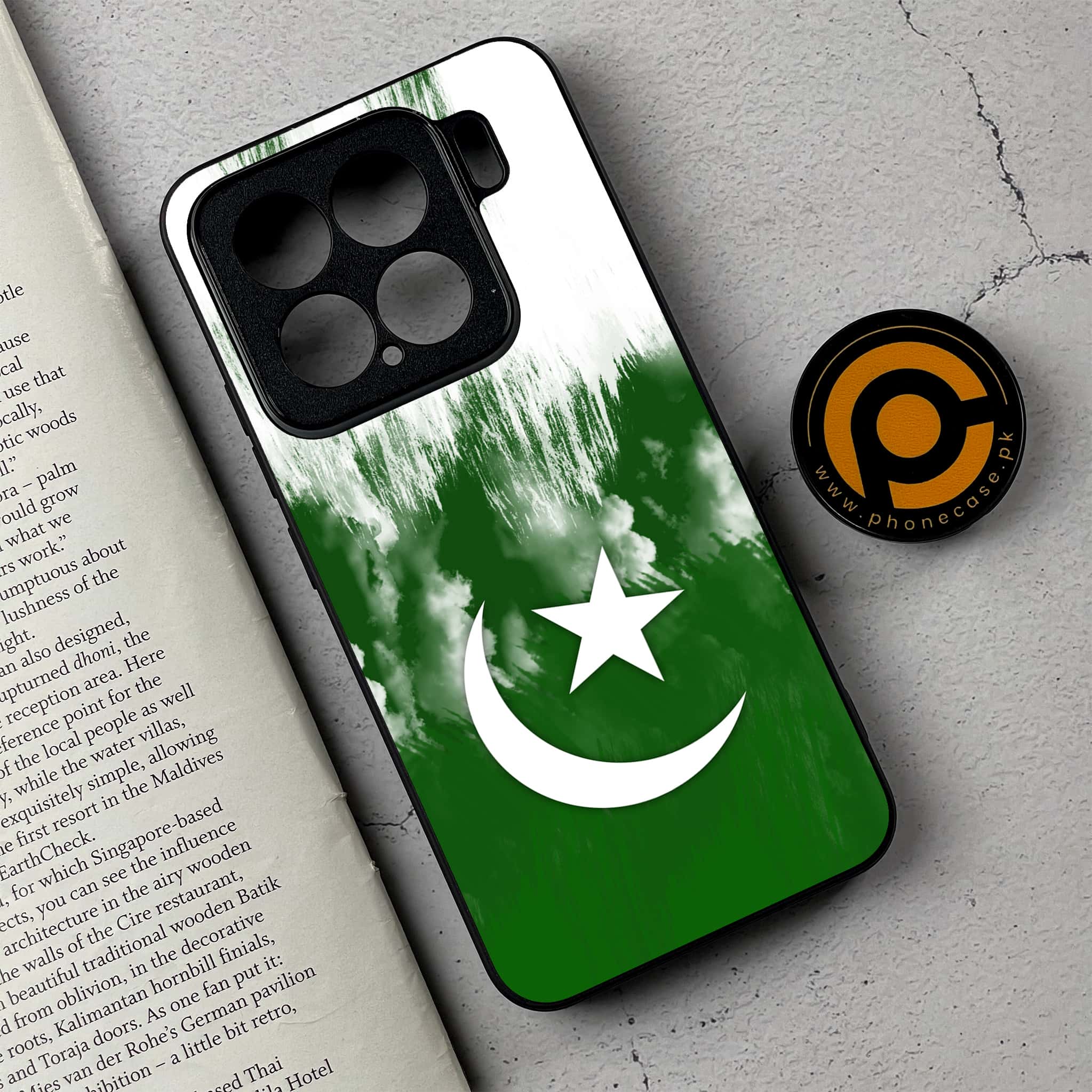 Xiaomi 15 - Pakistani Flag Series - Premium Metal Printed soft Bumper shock Proof Case