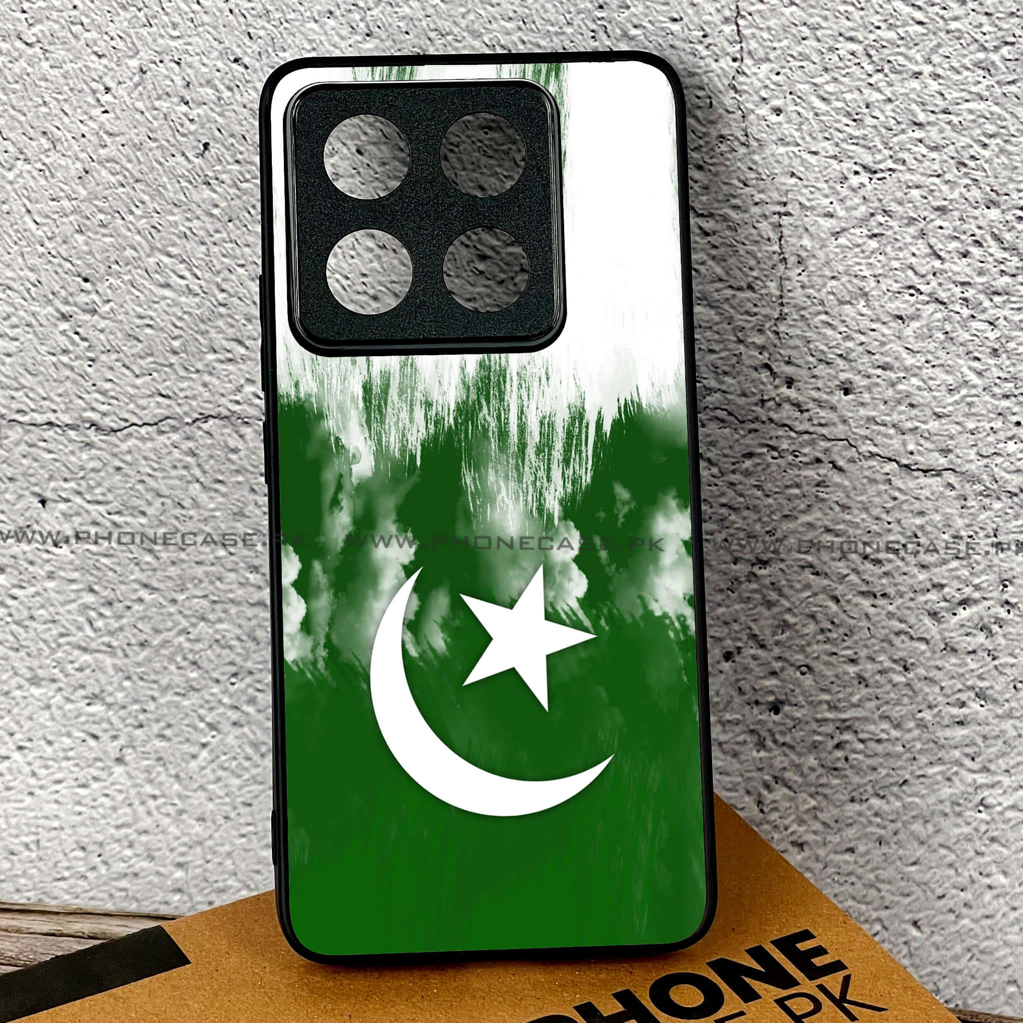 Xiaomi 14T - Pakistani Flag Series - Premium Printed Glass soft Bumper shock Proof Case