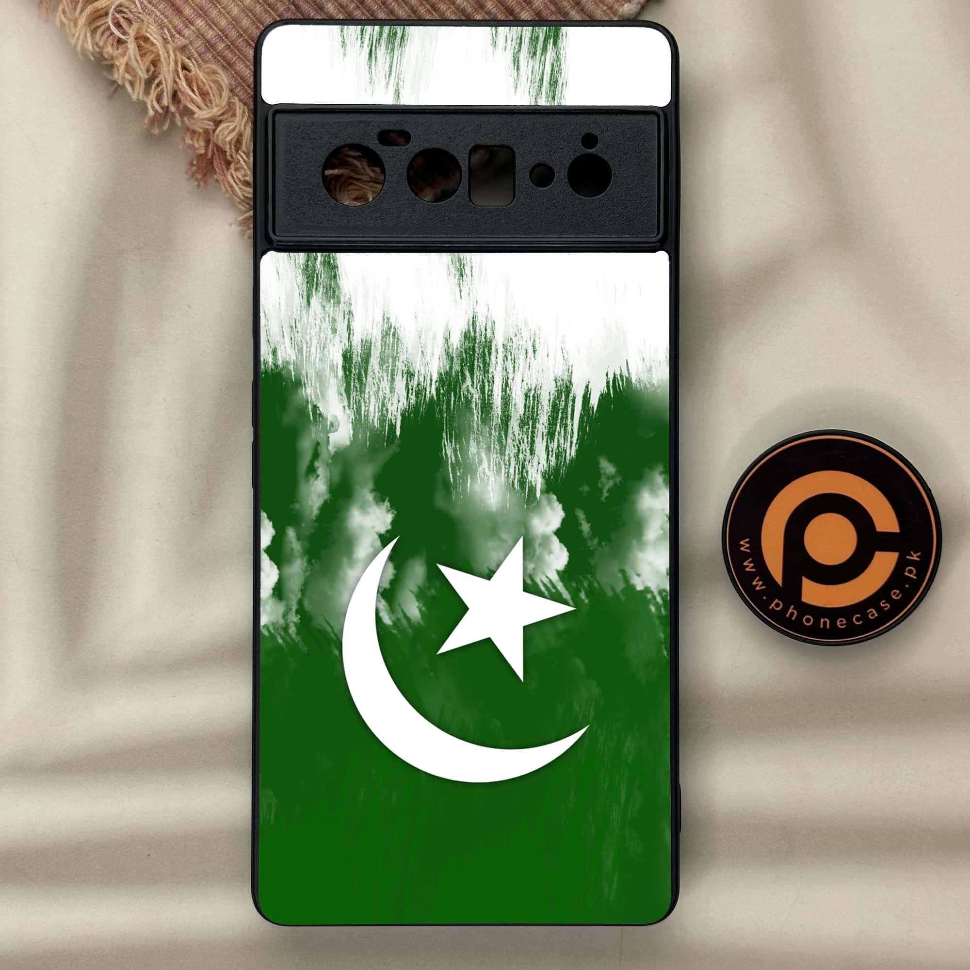 Google Pixel 6 Pro - Pakistani Flag Series - Premium Metal Printed soft Bumper Shock Proof Case