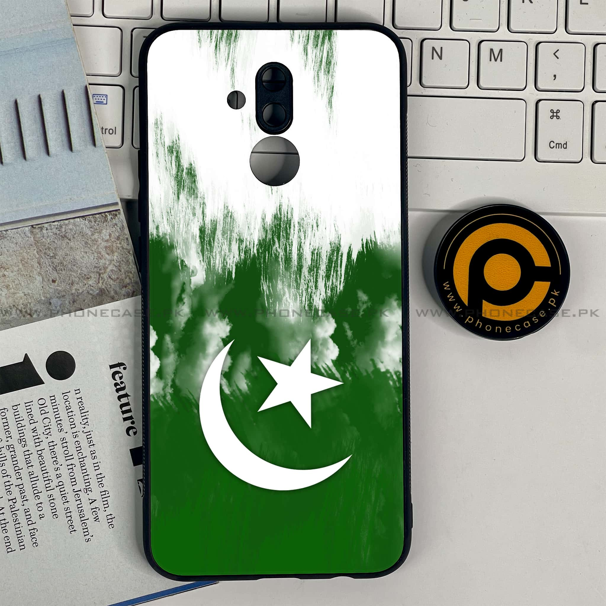 Huawei Mate 20 Lite - Pakistani Flag Series - Premium Printed Glass soft Bumper shock Proof Case