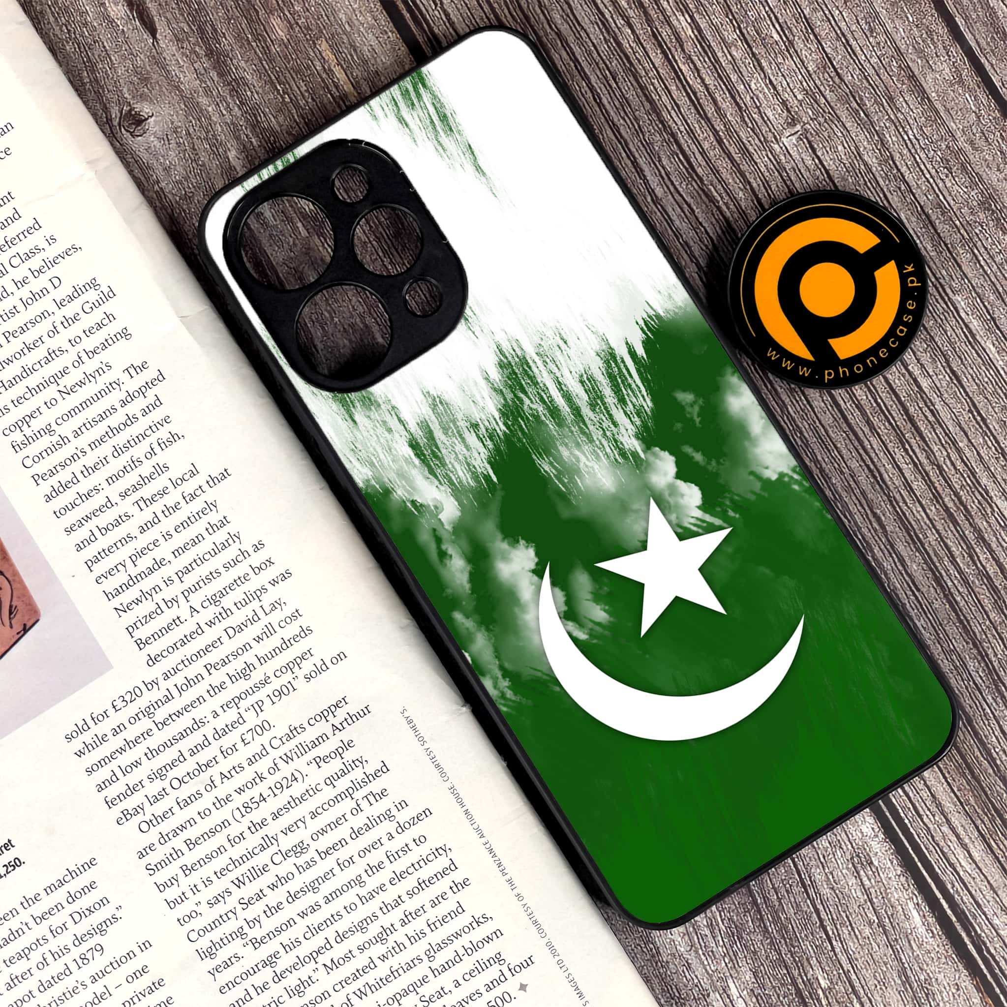 Xiaomi Redmi 12 - Pakistani Flag Series - Premium Printed Glass soft Bumper shock Proof Case