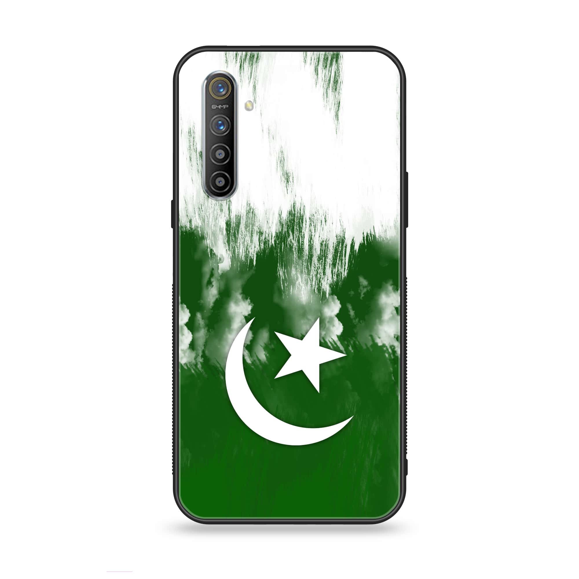 Realme XT - Pakistani Flag Series - Premium Printed Glass soft Bumper shock Proof Case