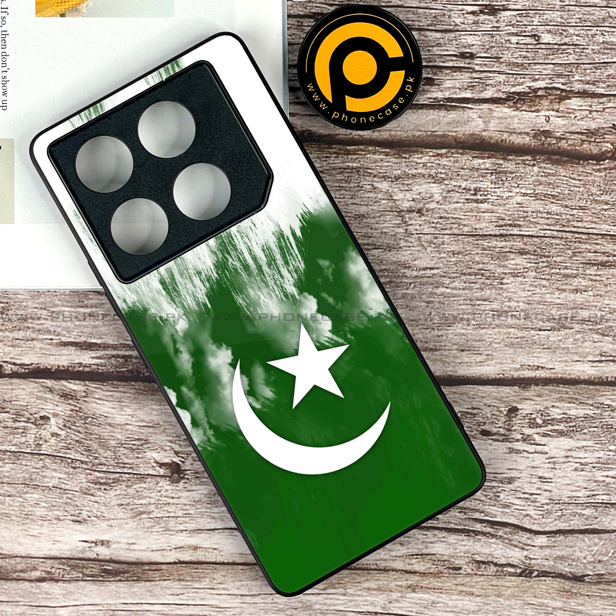 Infinix GT 20 Pro - Pakistani Flag Series - Premium Printed Glass soft Bumper shock Proof Case