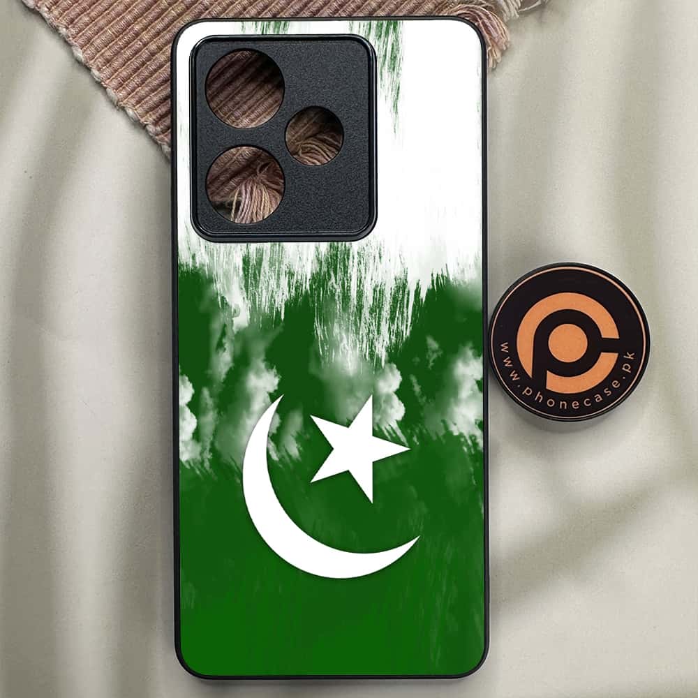 Realme GT 7 - Pakistani Flag Series - Premium Metal Printed soft Bumper shock Proof Case
