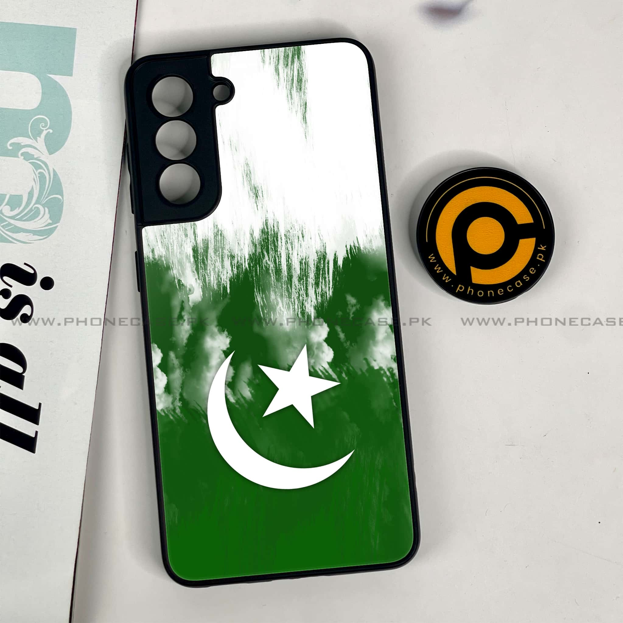 Samsung Galaxy S21 - Pakistani Flag Series - Premium Printed Glass soft Bumper shock Proof Case