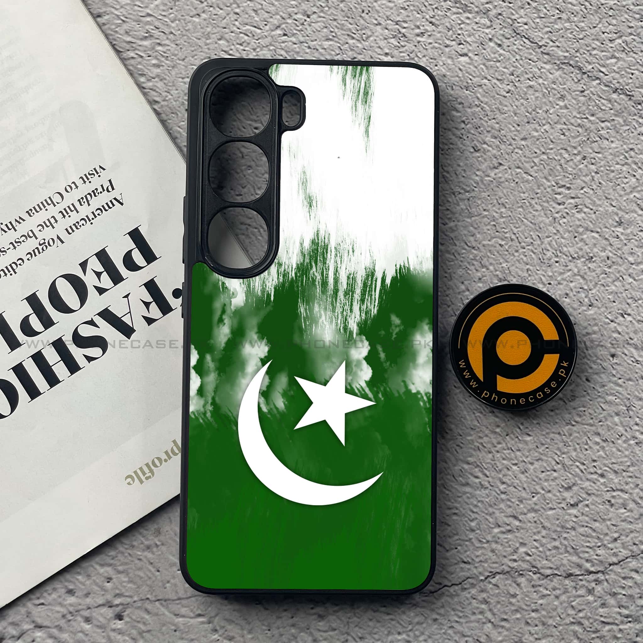 Vivo V40 Lite (IDN) - Pakistani Flag Series - Premium Metal Printed soft Bumper Shock Proof Case