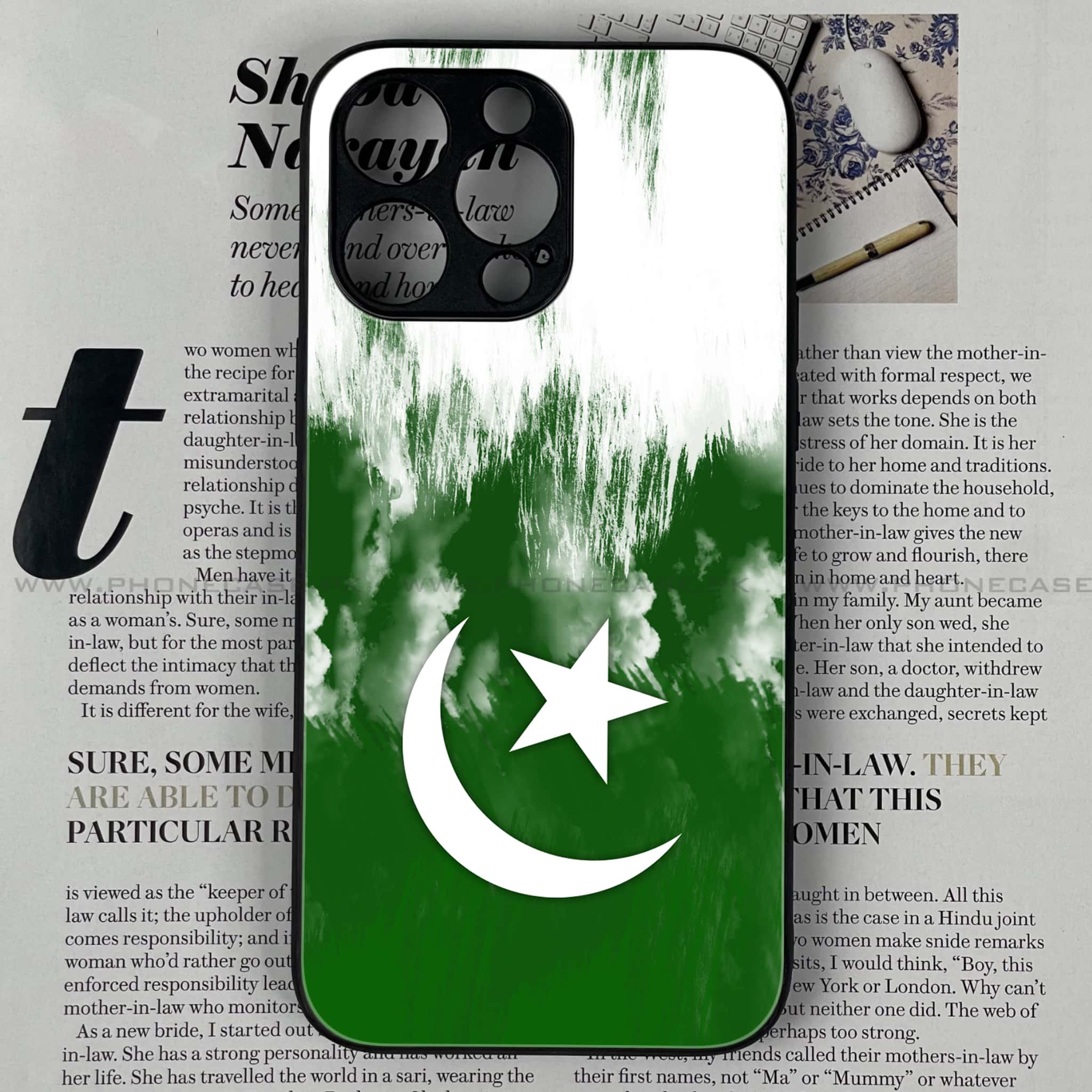 iPhone 13 Pro Max - Pakistani Flag Series - Premium Metal Printed soft Bumper shock Proof Case